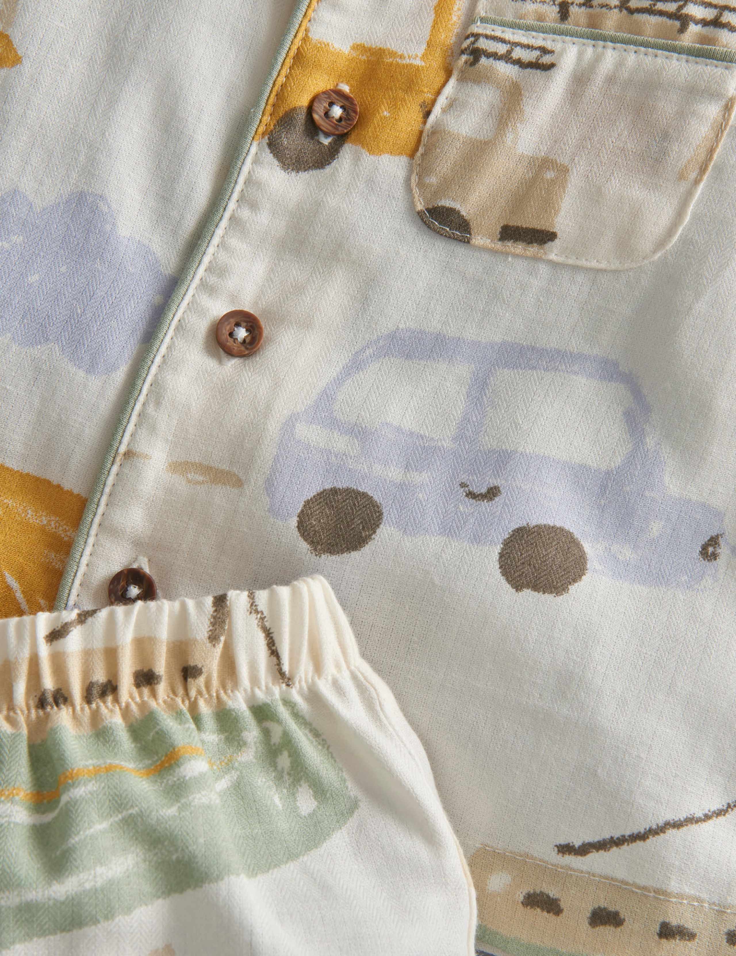 Pure Cotton Transport Pyjama Set 4 of 4