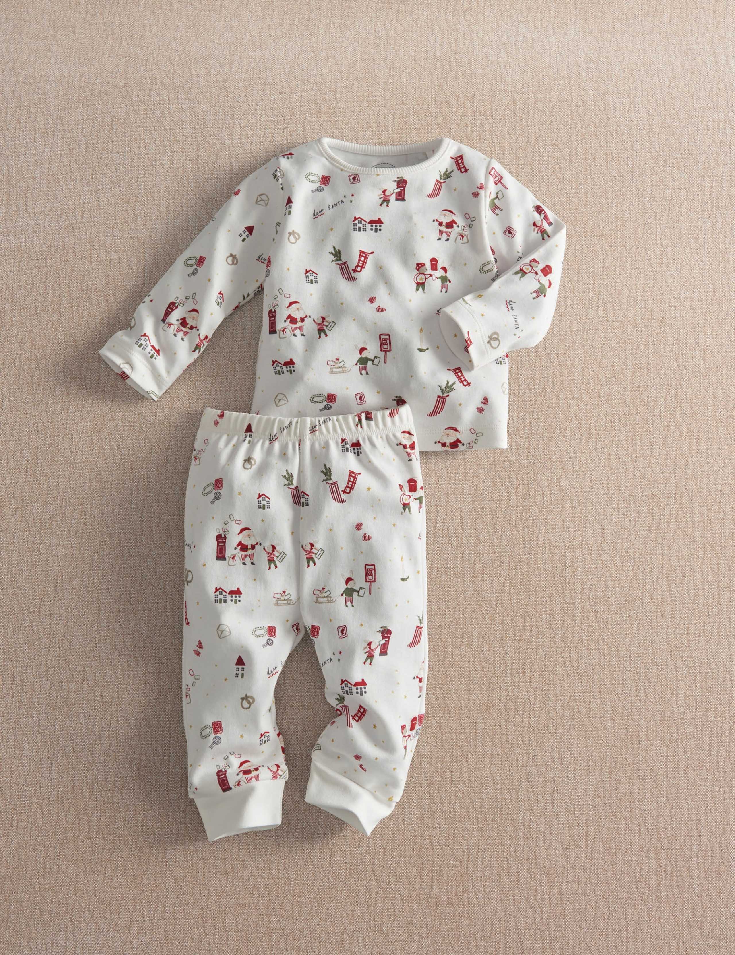 Pure Cotton Christmas Pyjama Set 3 of 9