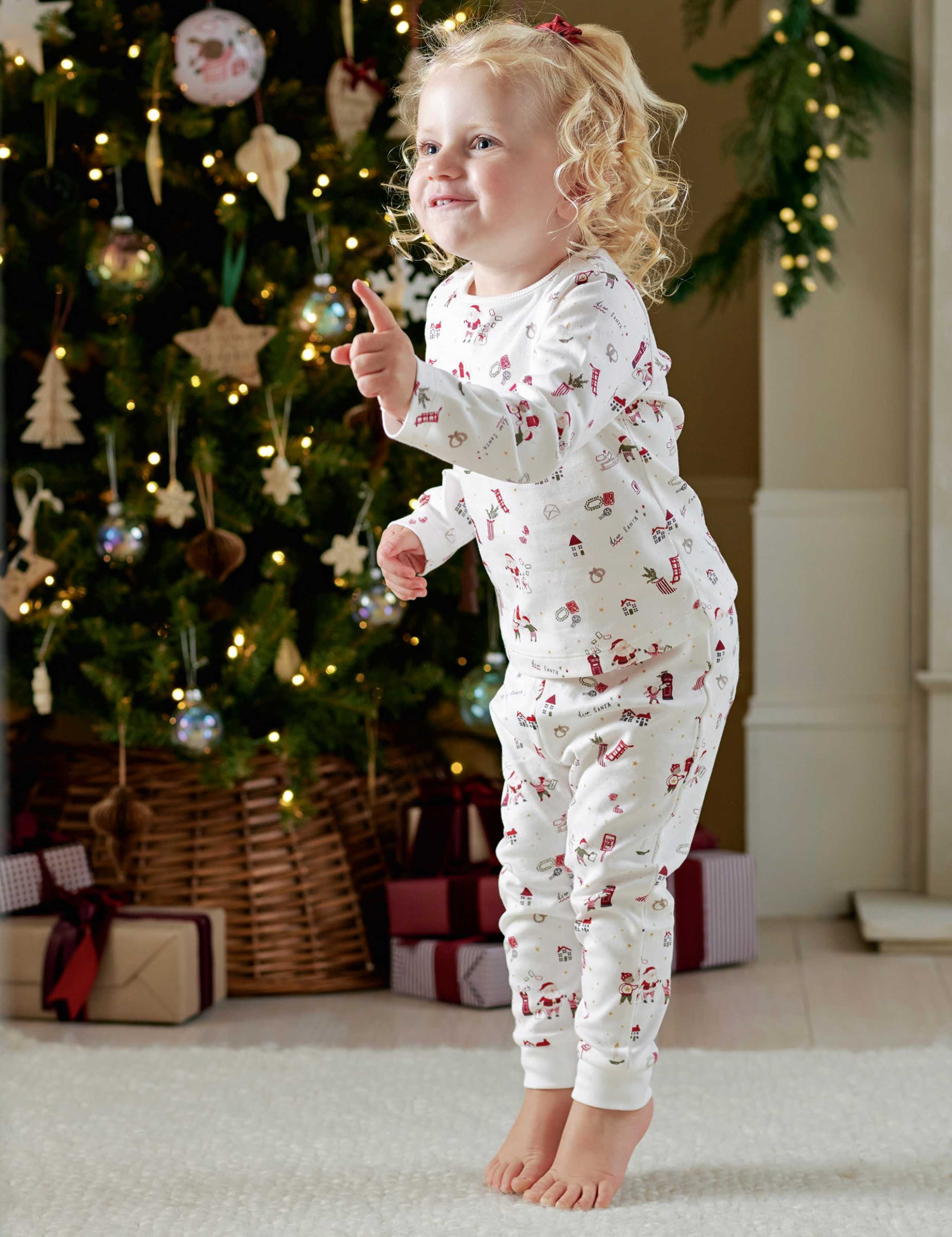 Pure Cotton Christmas Pyjama Set 6 of 9