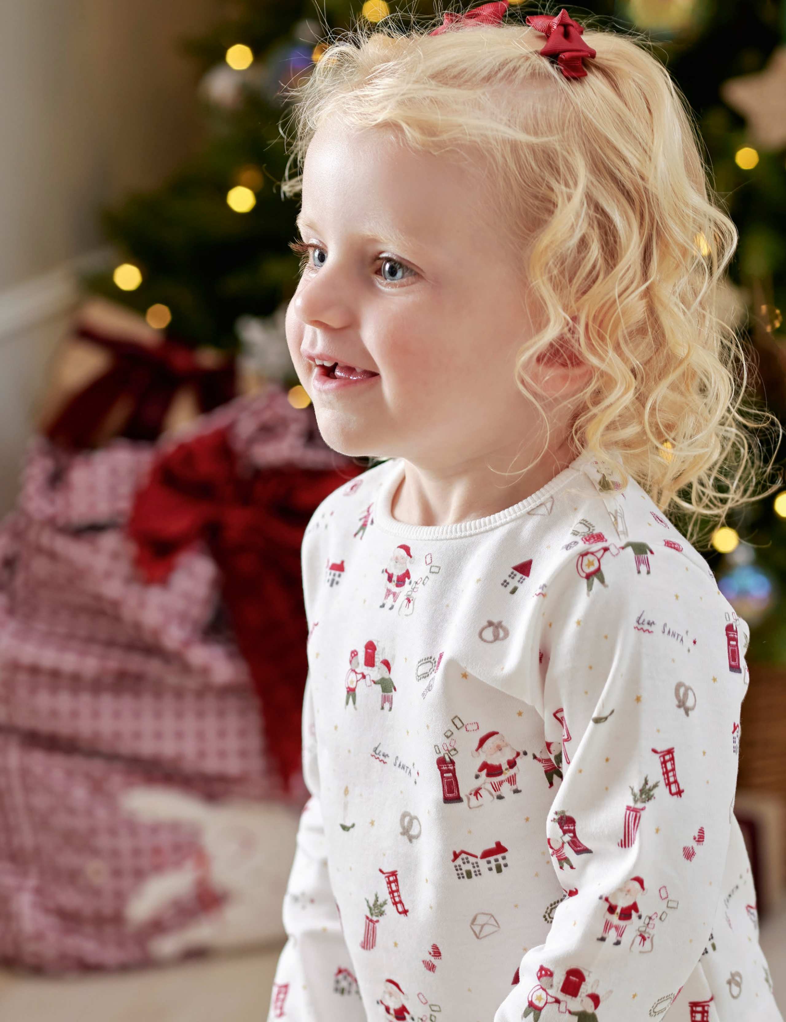 Pure Cotton Christmas Pyjama Set 7 of 9