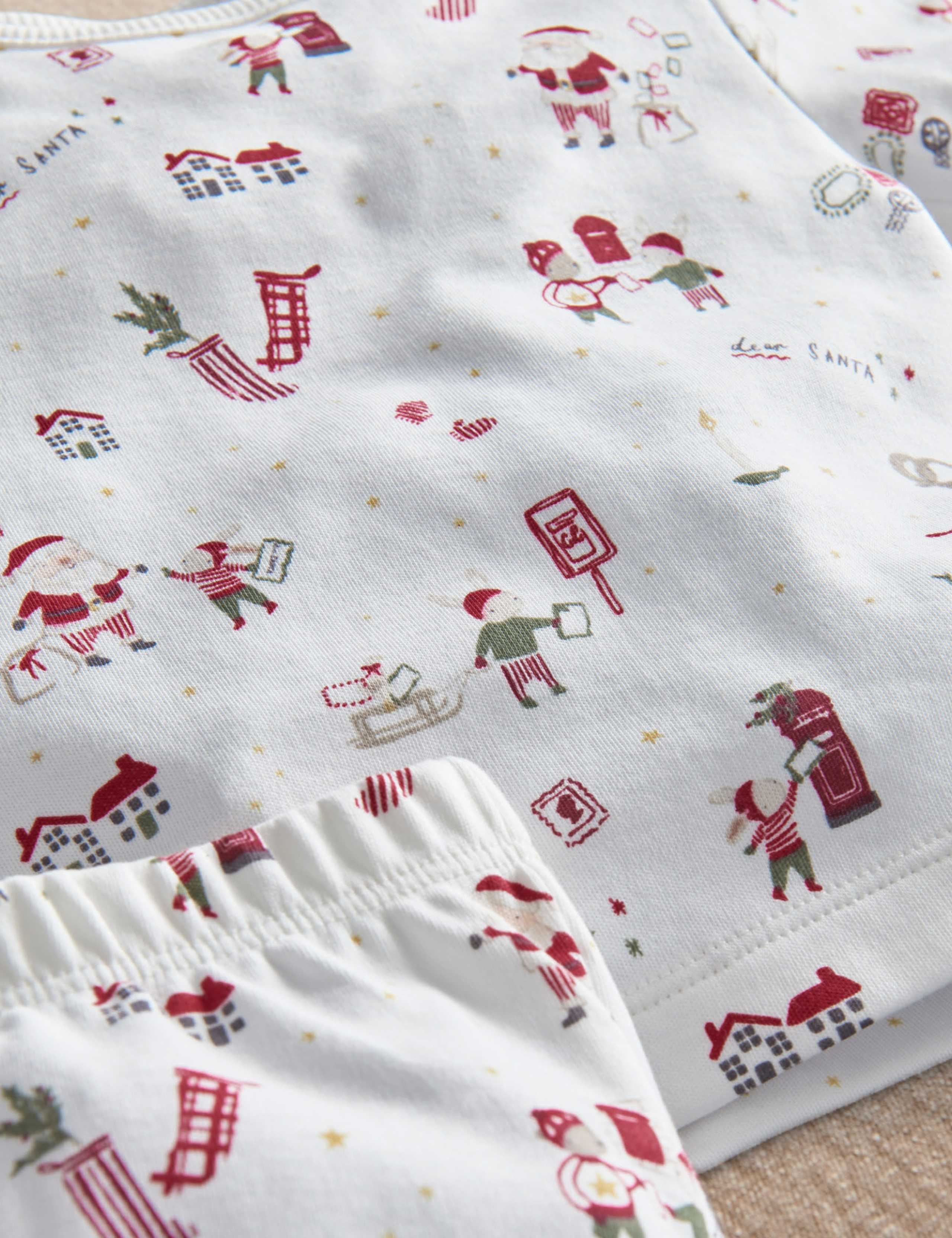 Pure Cotton Christmas Pyjama Set 8 of 9