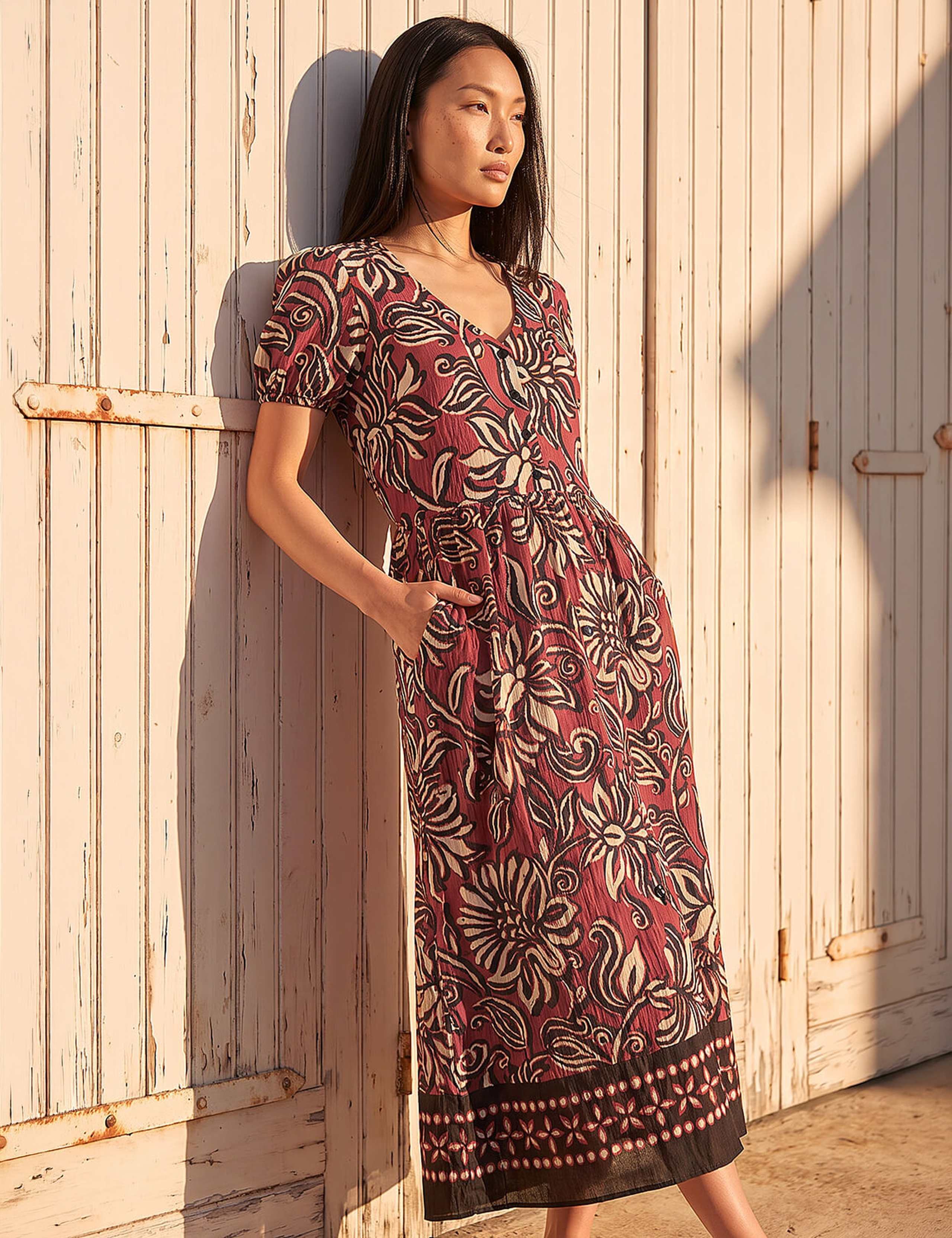 Border Print Dress 1 of 4