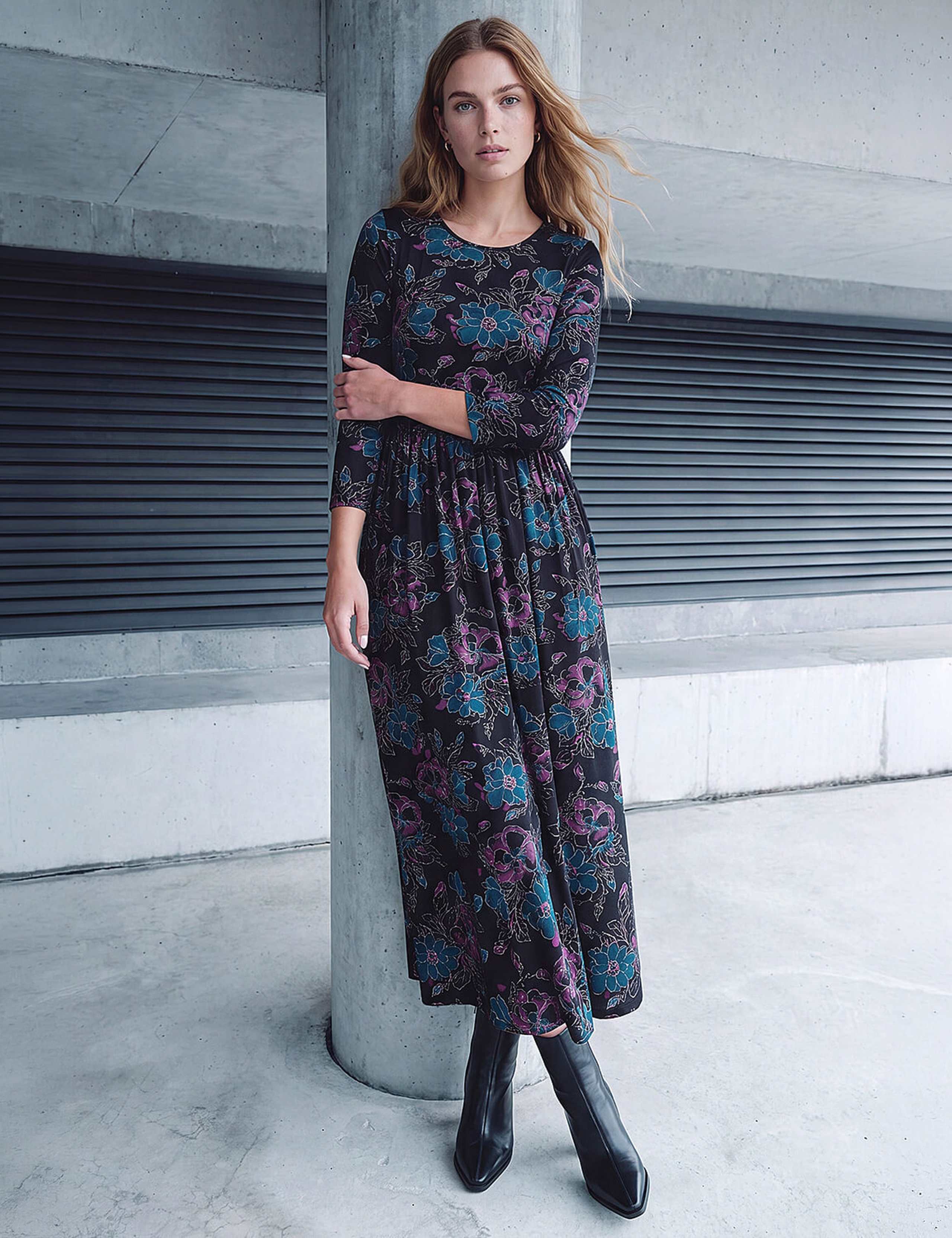 Stretch Waist Midi Dress 2 of 4