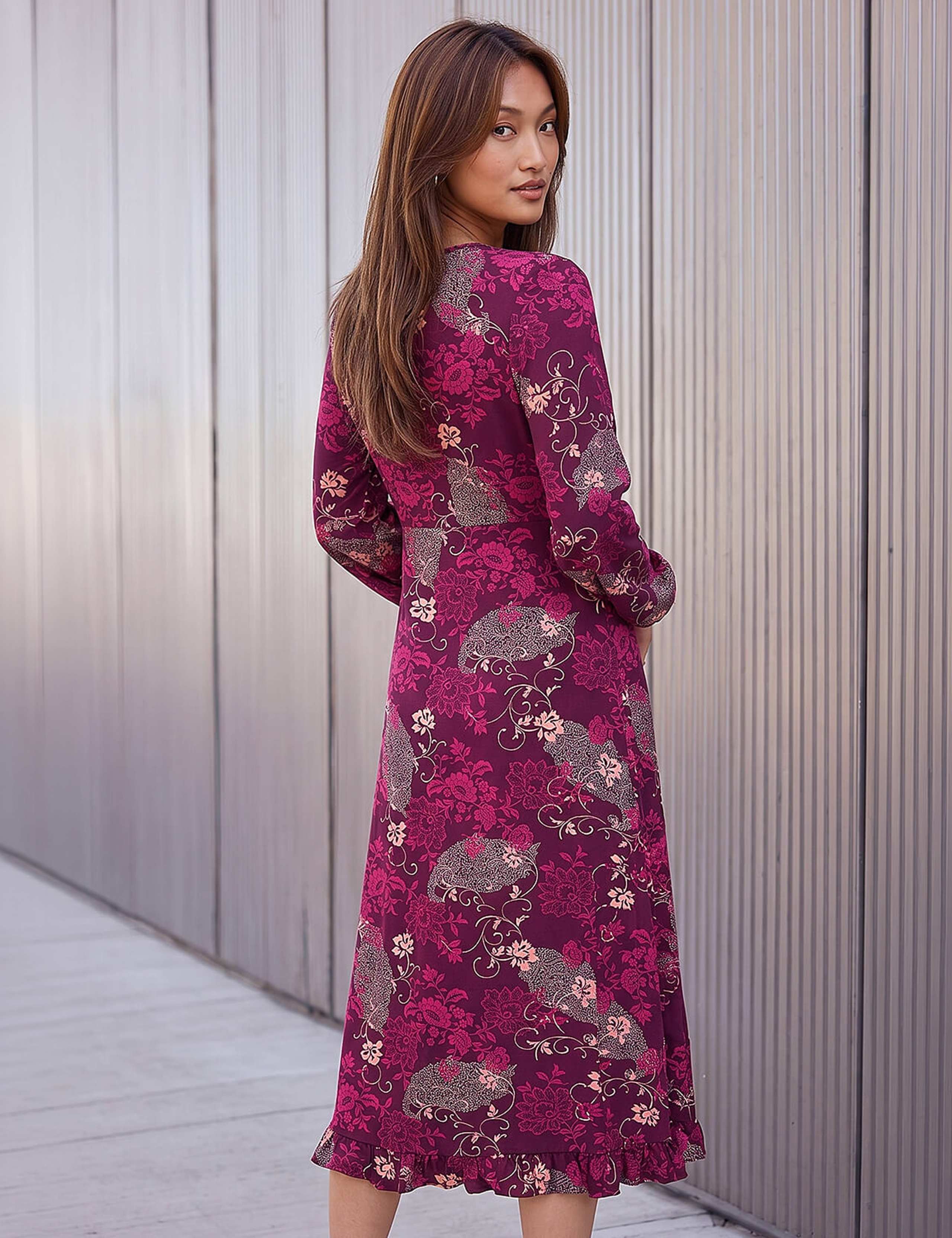 Floral Keyhole Dress 3 of 4