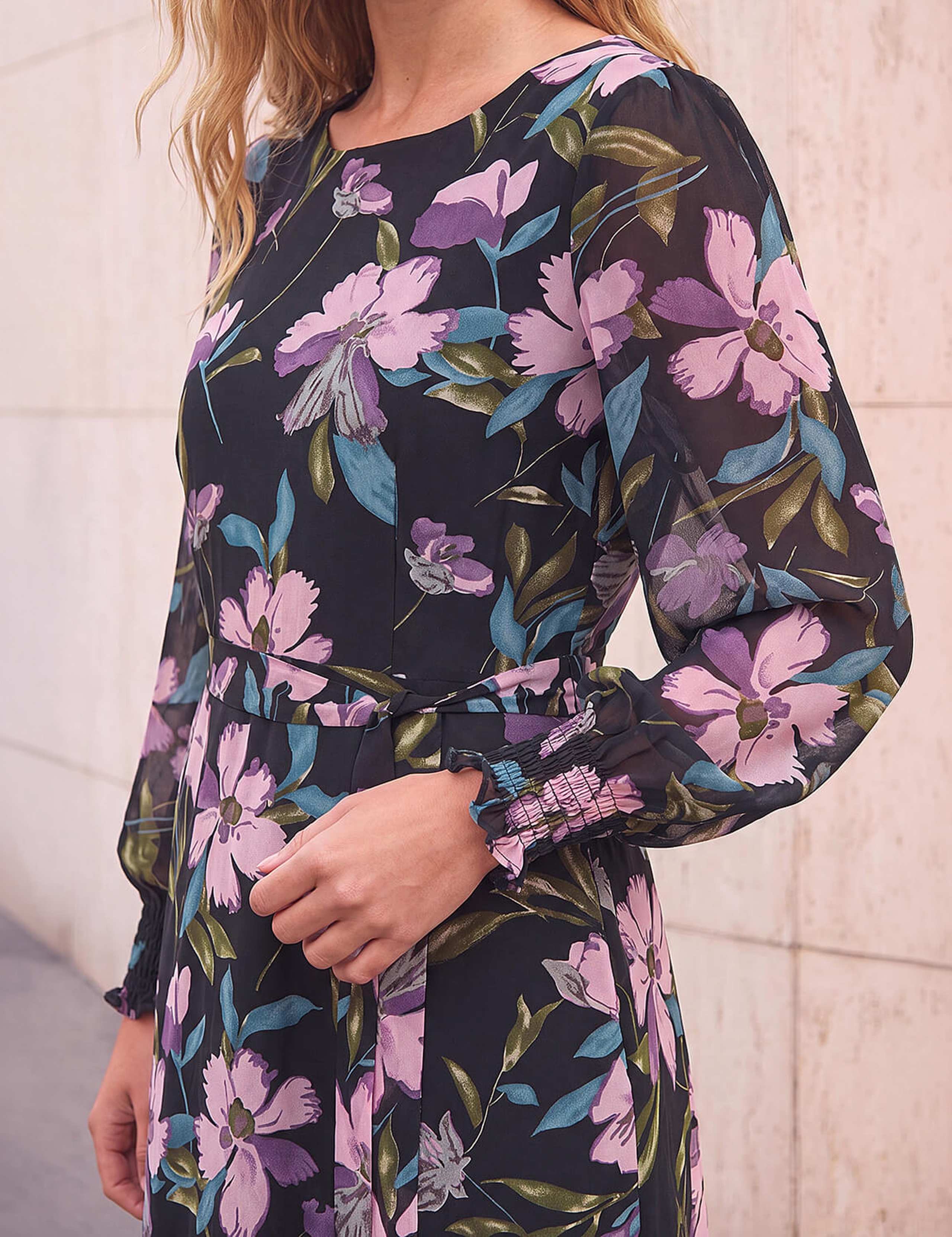 Floral Print Midi Dress 4 of 4