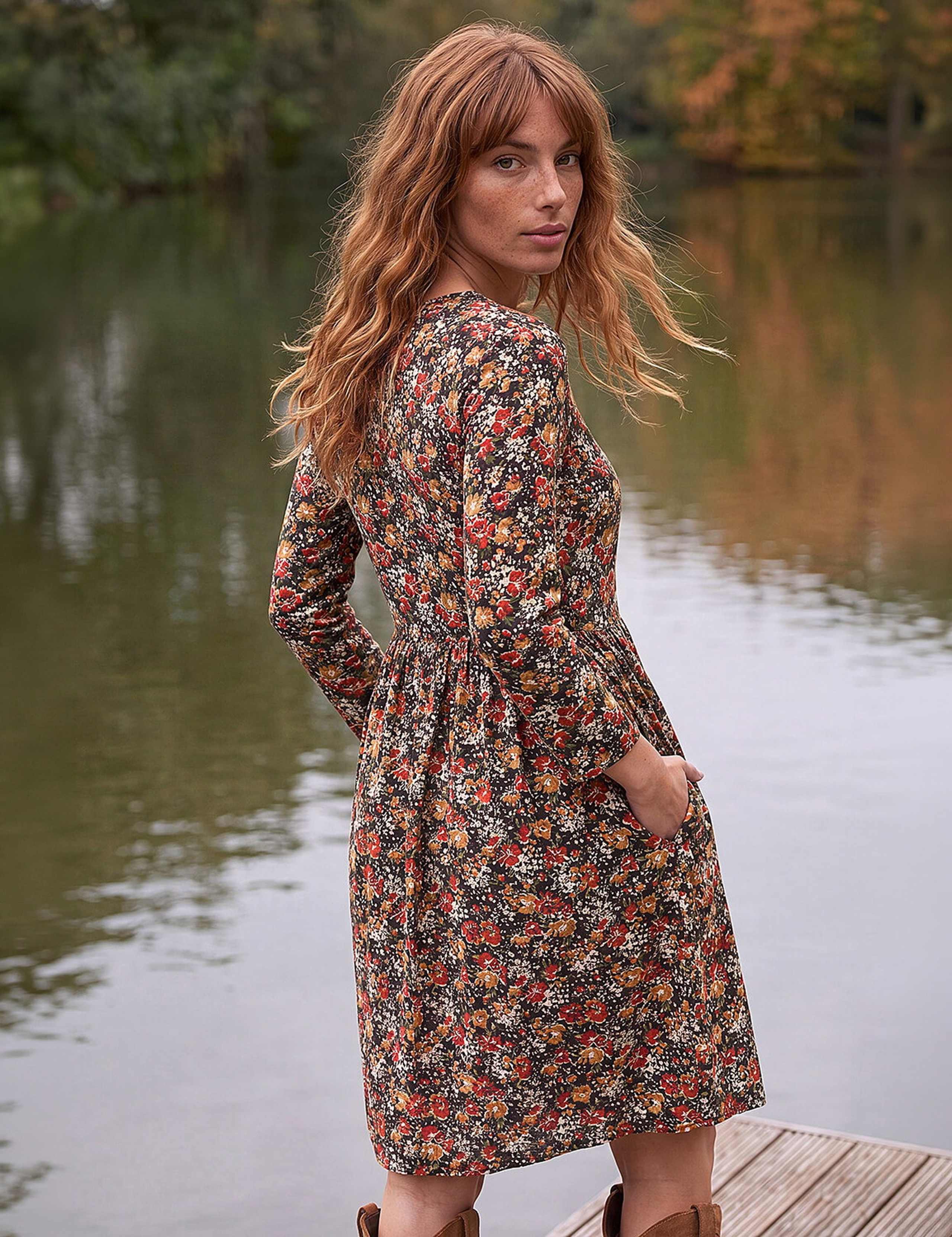 Floral Side Ruched Dress 3 of 4