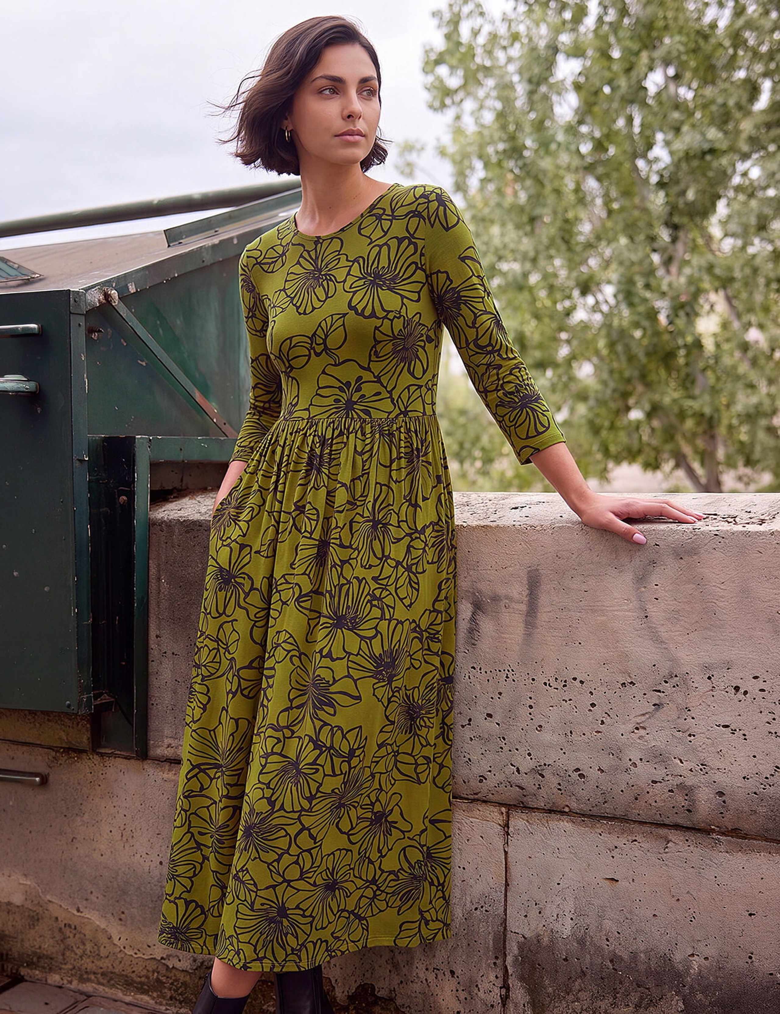 Floral Print Midi Dress 1 of 4