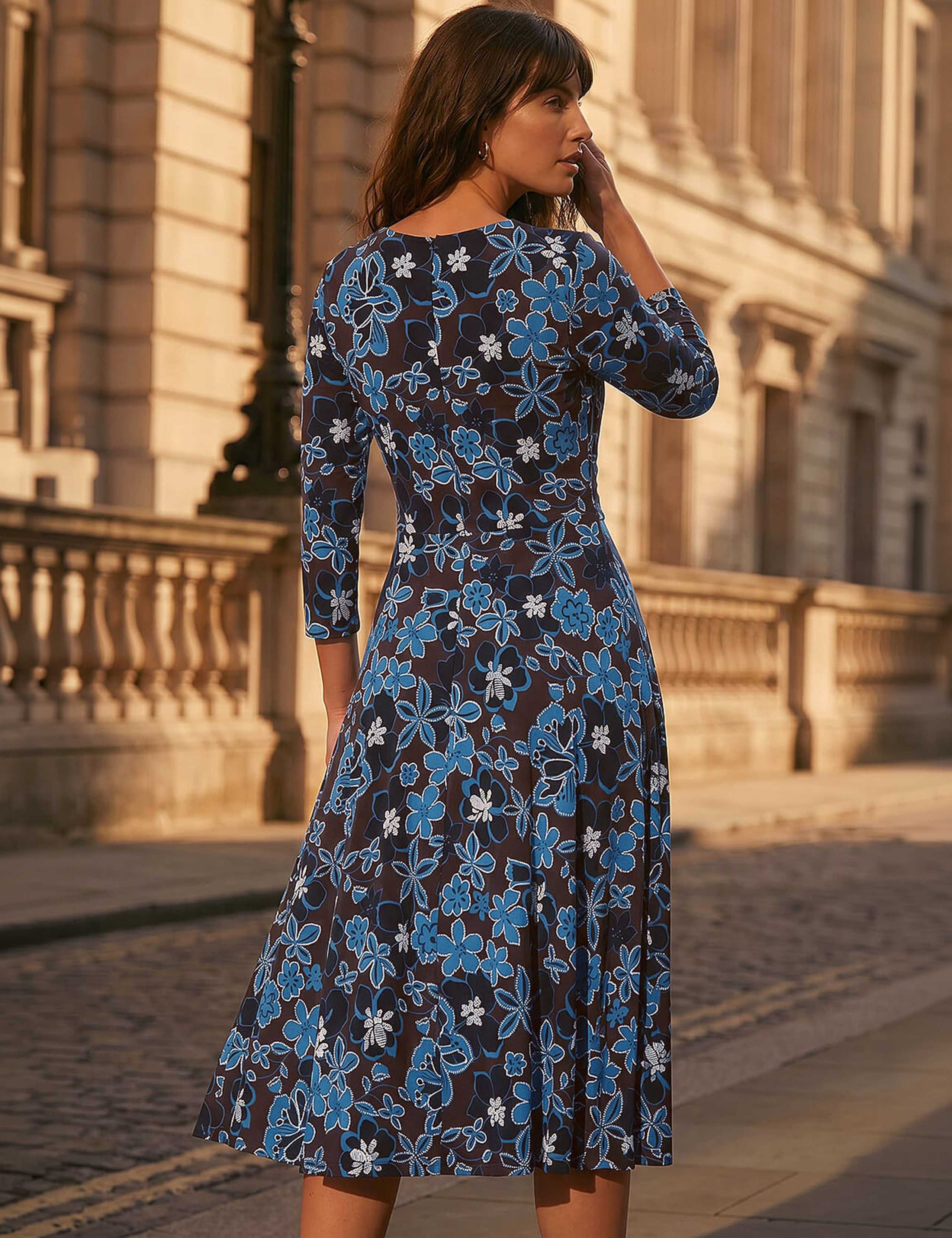 Floral Knee Length Dress 3 of 4
