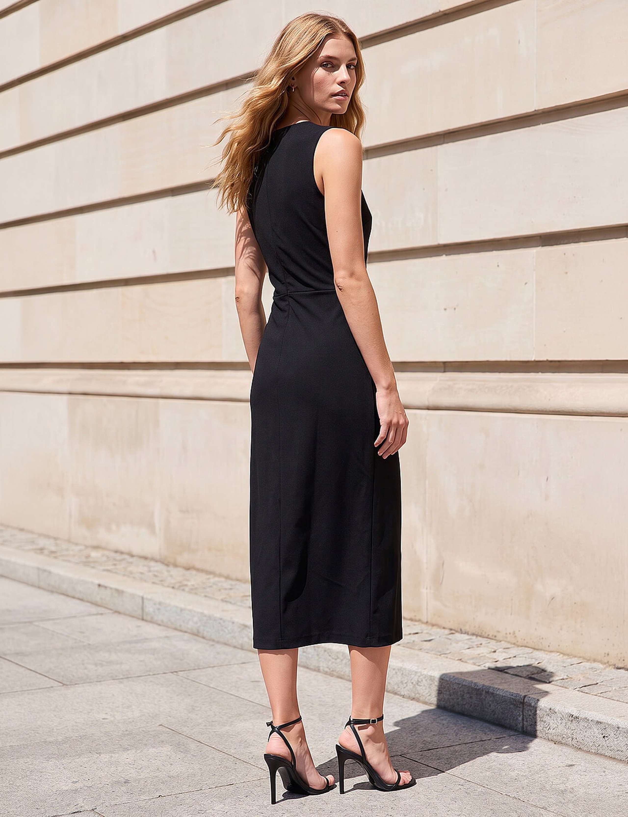 Shirred Midi Dress 3 of 4