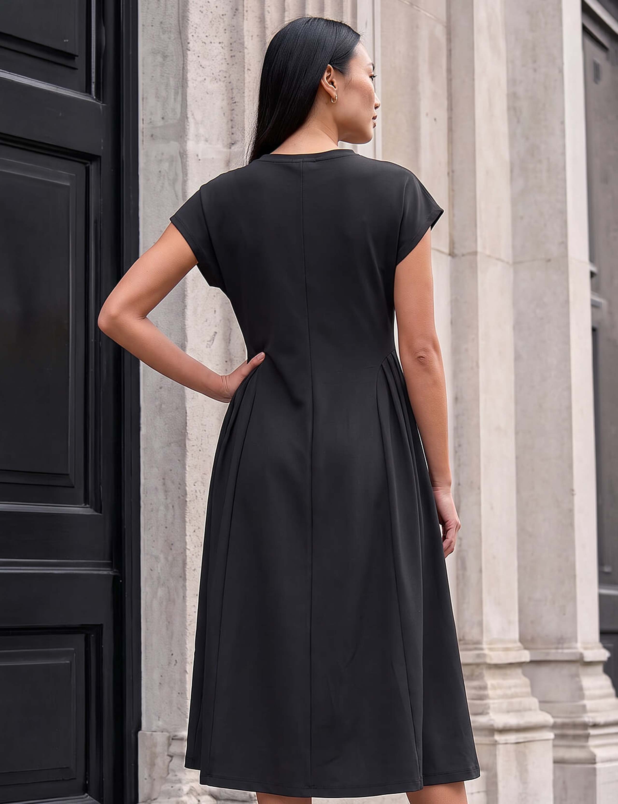 Side Pleat Detail Dress 3 of 4