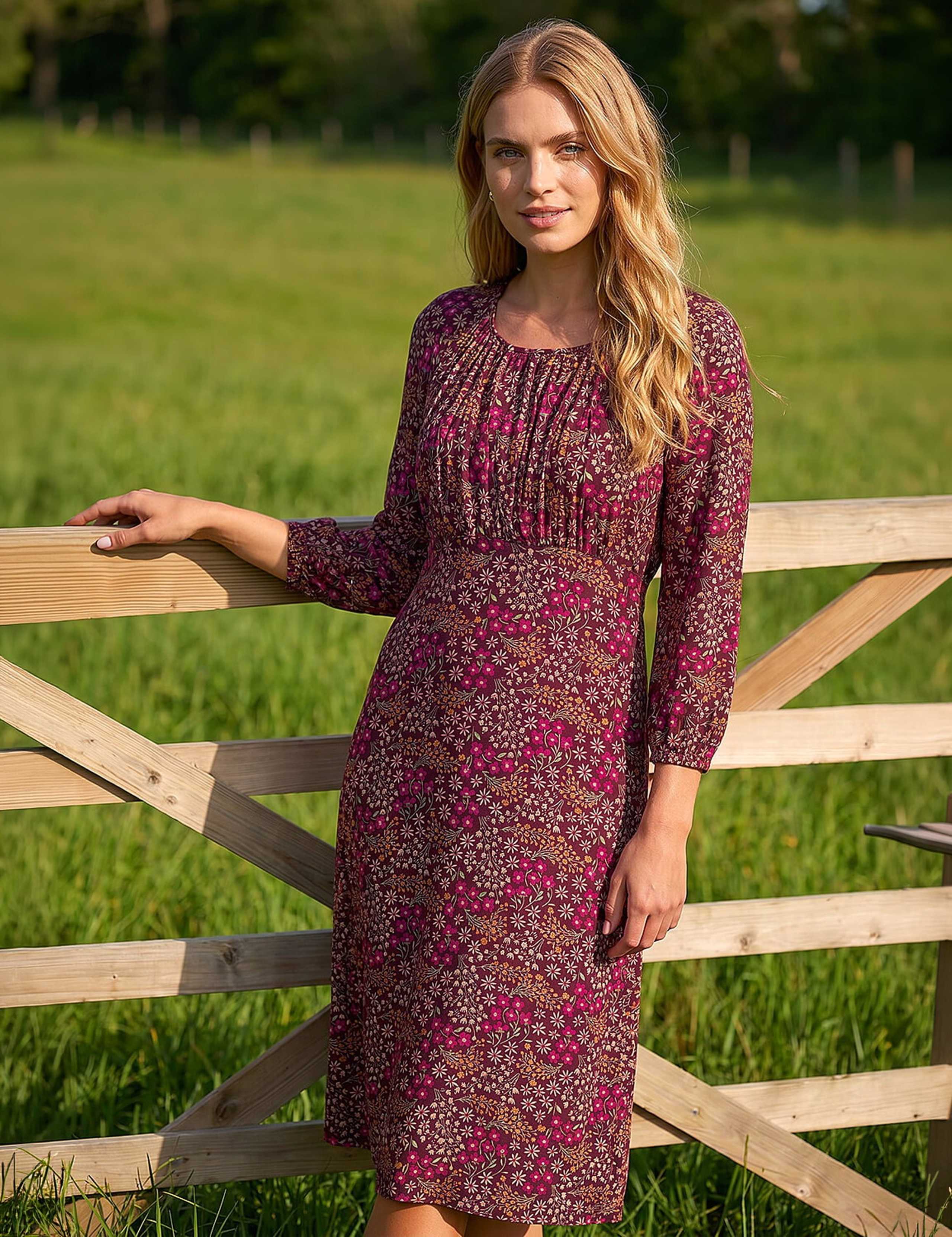 Square Neck Ditsy Floral Dress 3 of 3