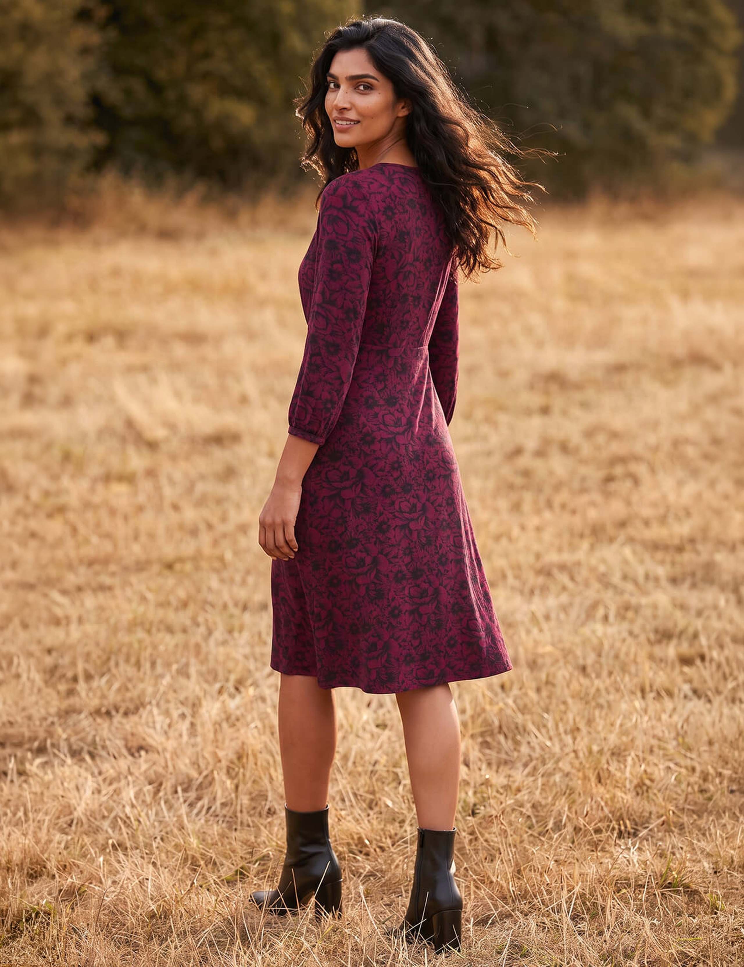 Square Neck Floral Dress 3 of 4