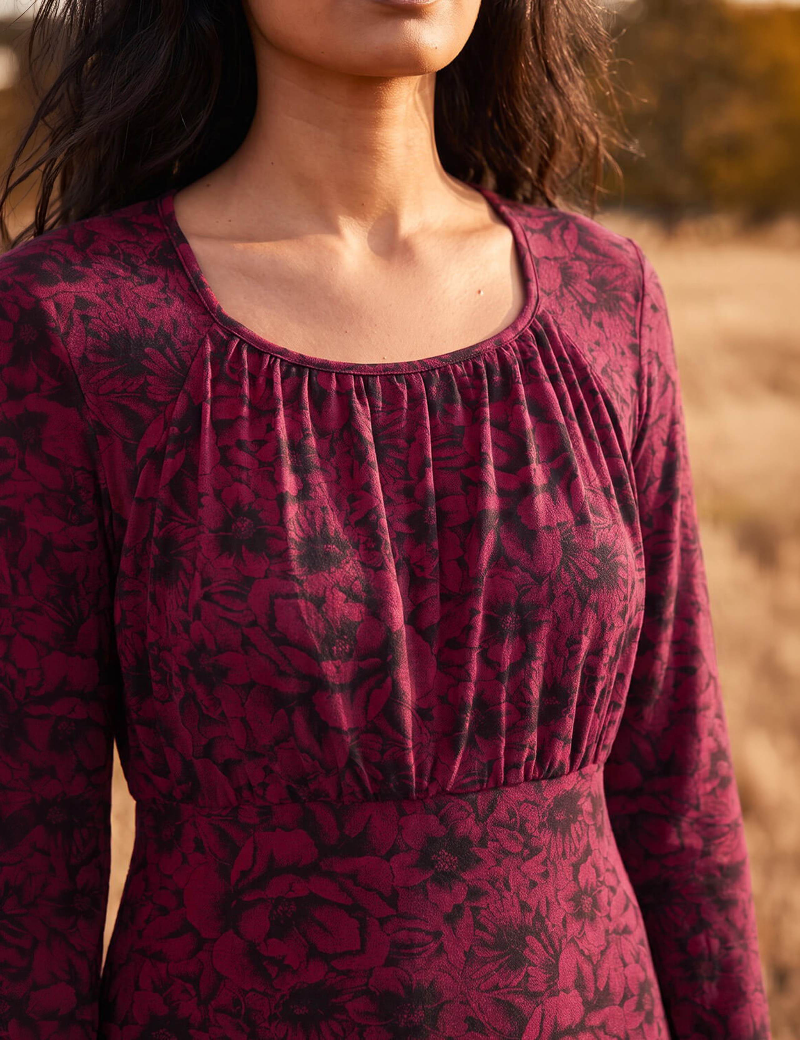 Square Neck Floral Dress 4 of 4