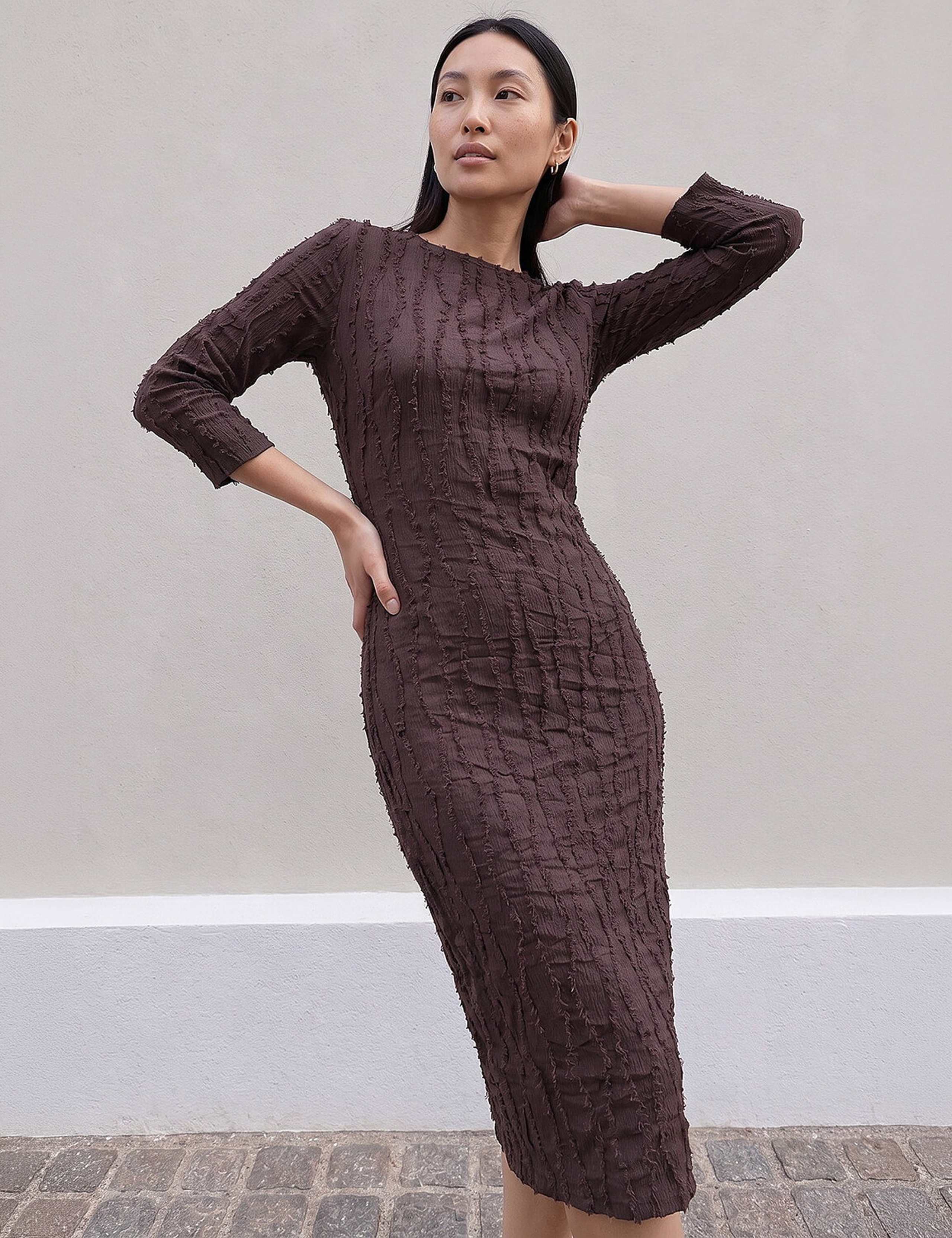 Textured Midi Dress 2 of 4