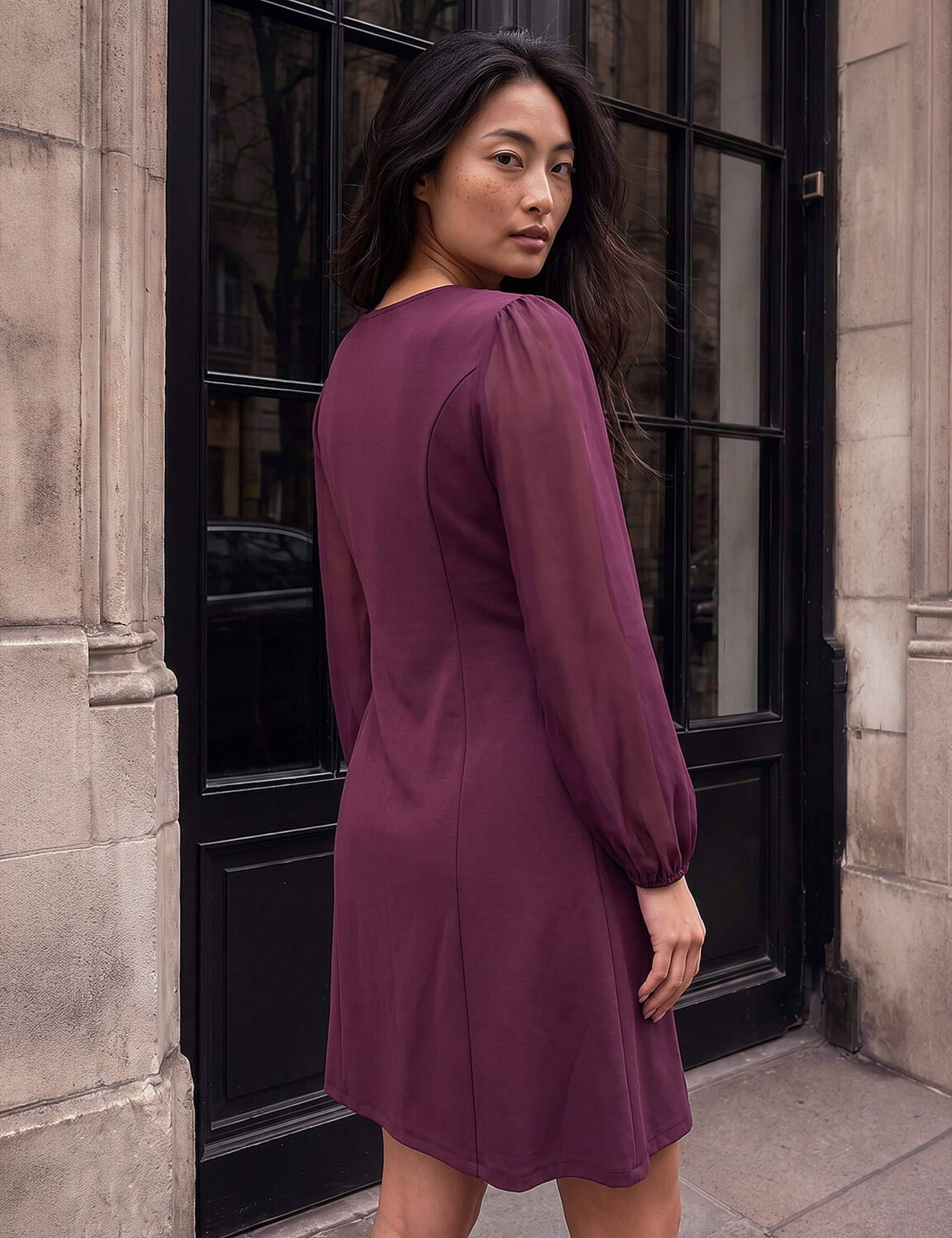 Petite Button Through Knee Length Dress 4 of 4