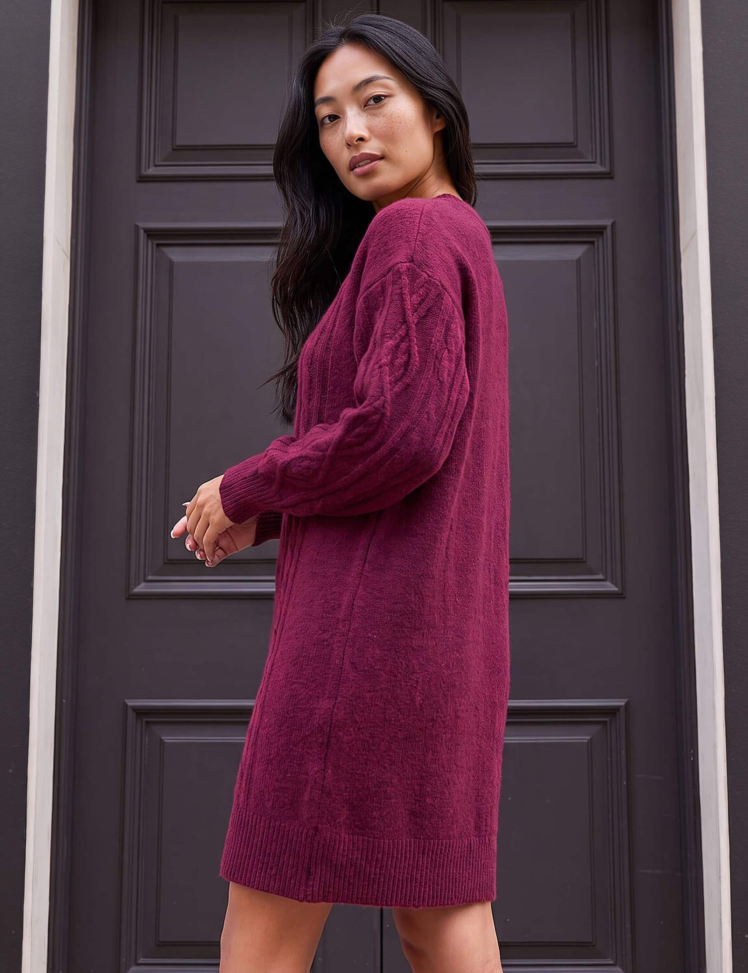 Petite Cable Knit Dress 2 of 4