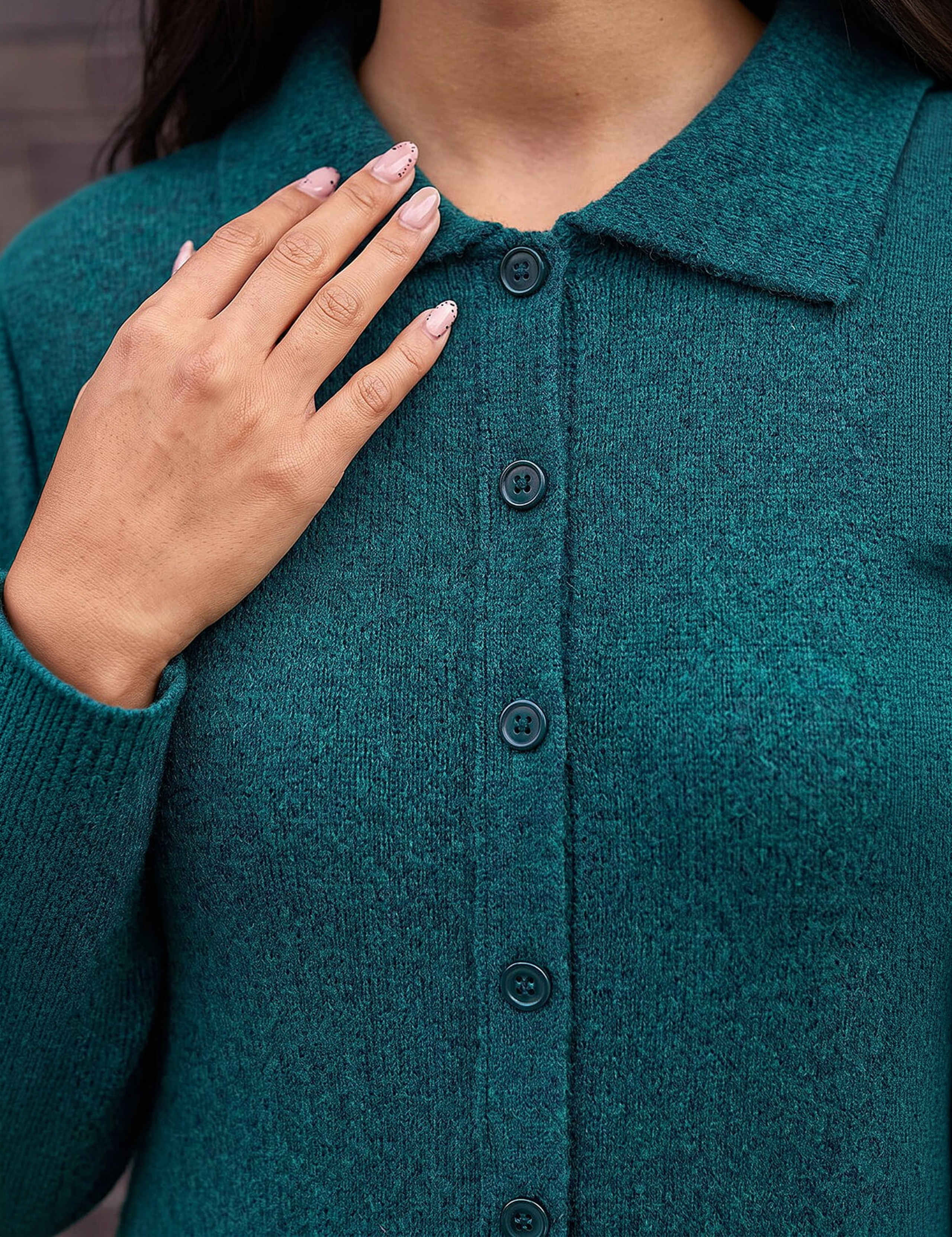Petite Collared Knitted Shift Dress 4 of 4