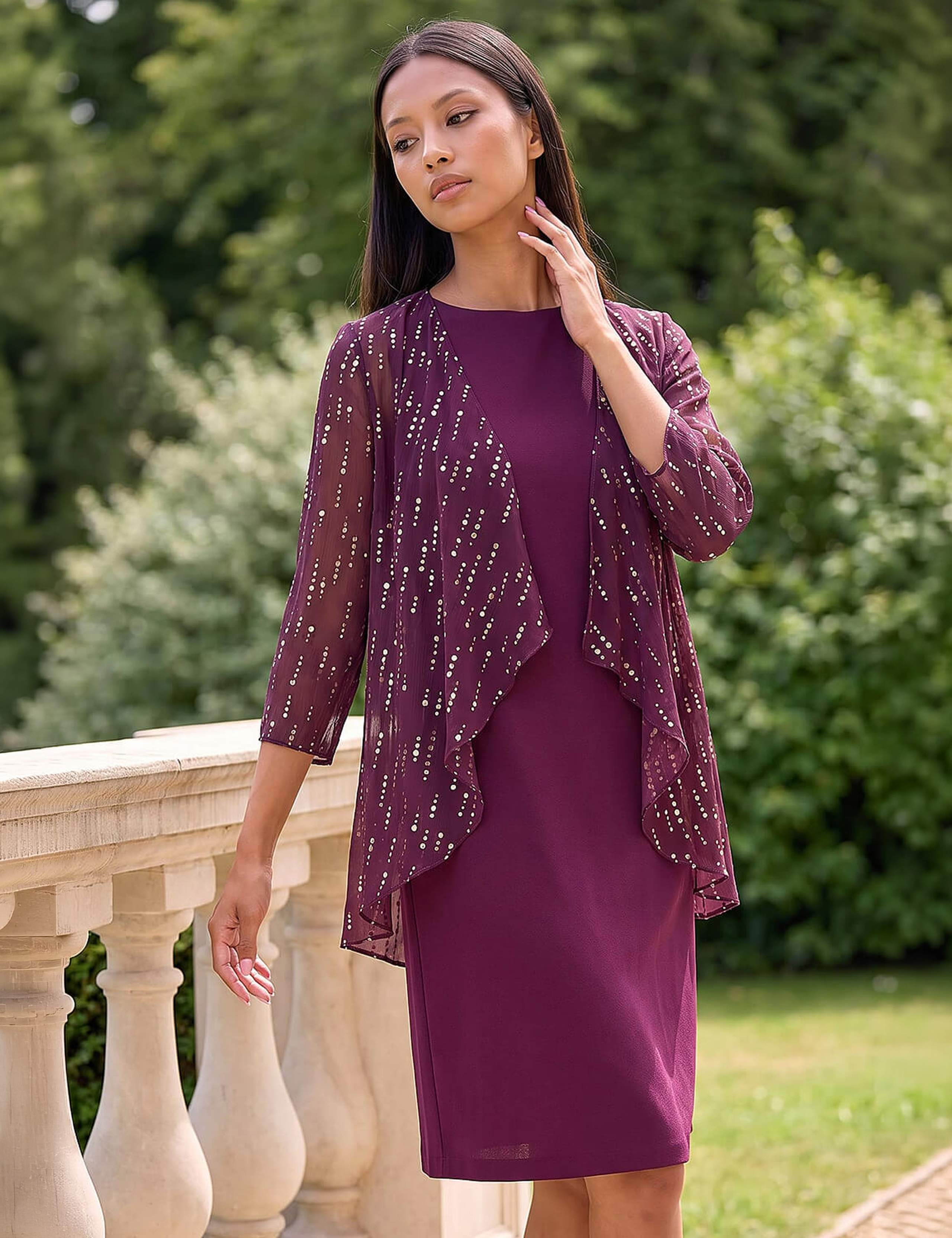 Petite Foil Print Shift Dress 2 of 4