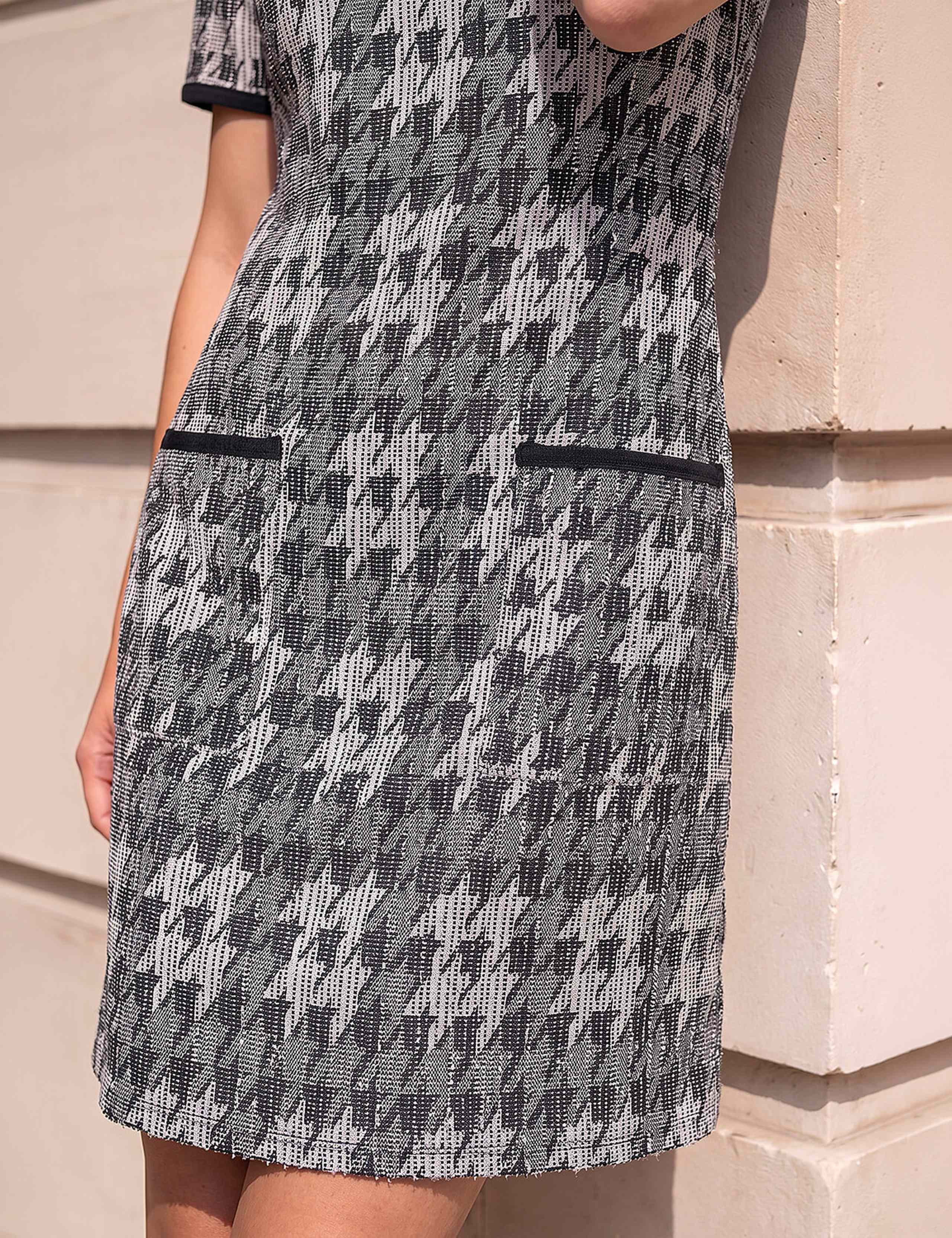 Petite Houndstooth Shift Dress 4 of 4