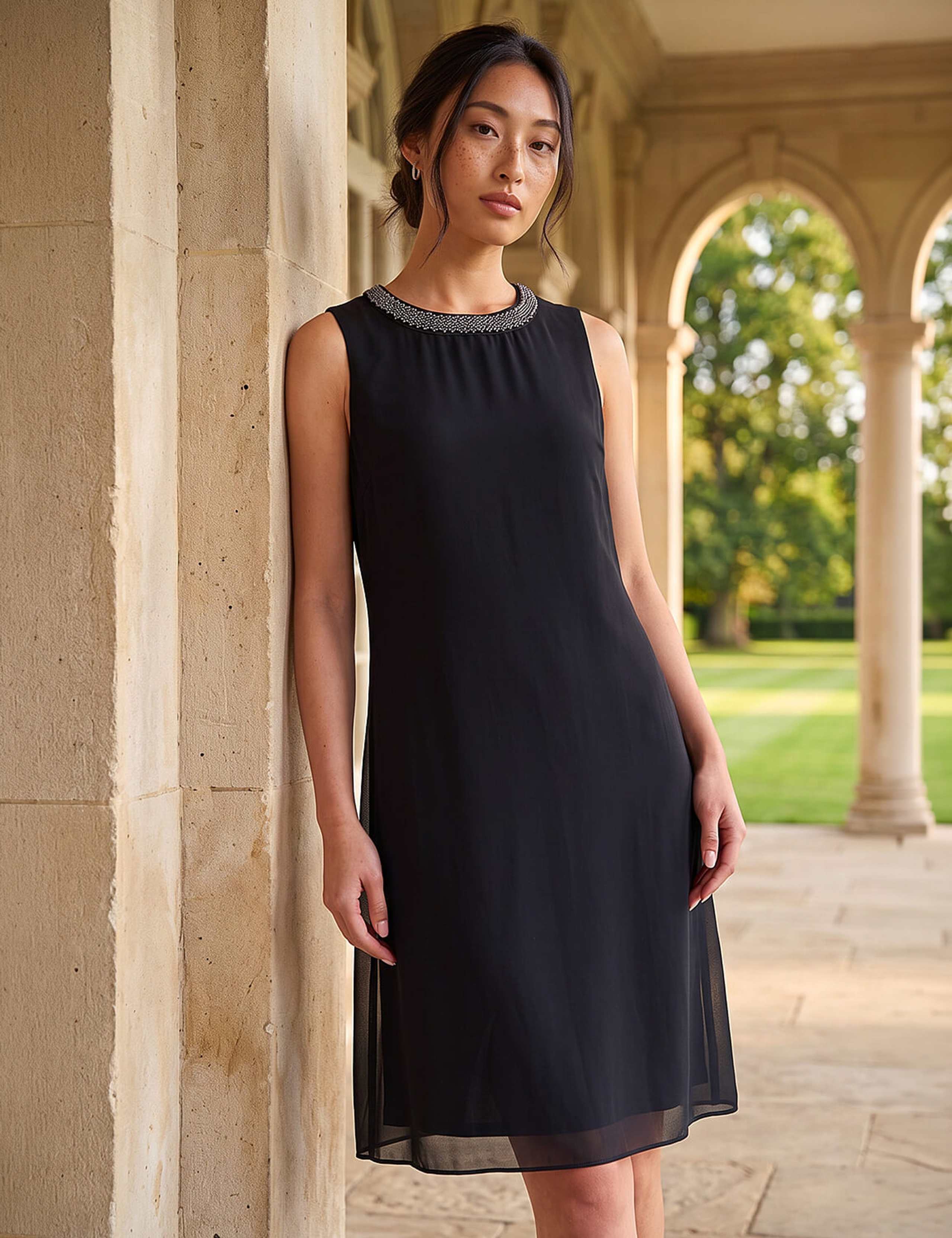 Petite Mock Wrap Shift Dress 2 of 4
