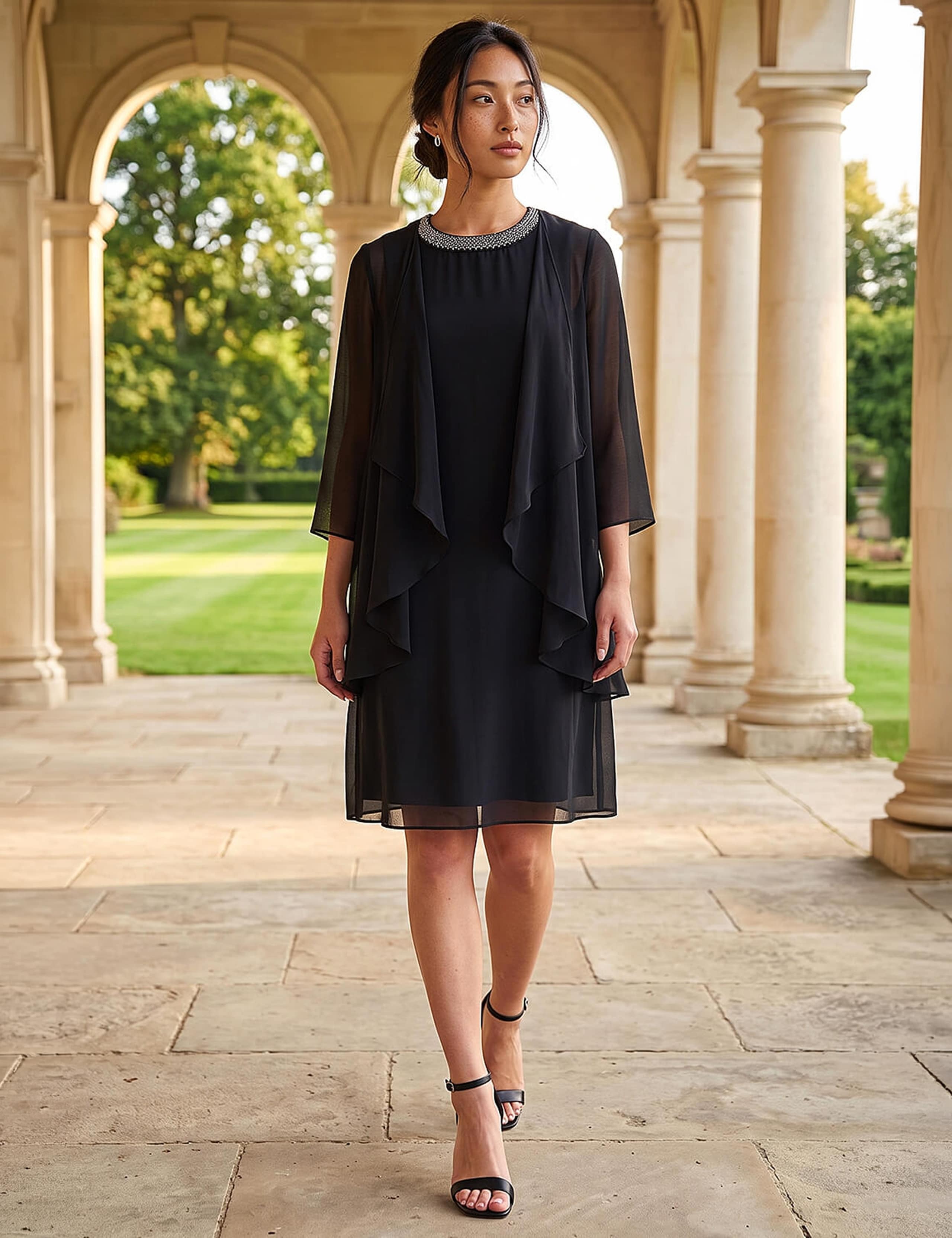 Petite Mock Wrap Shift Dress 4 of 4