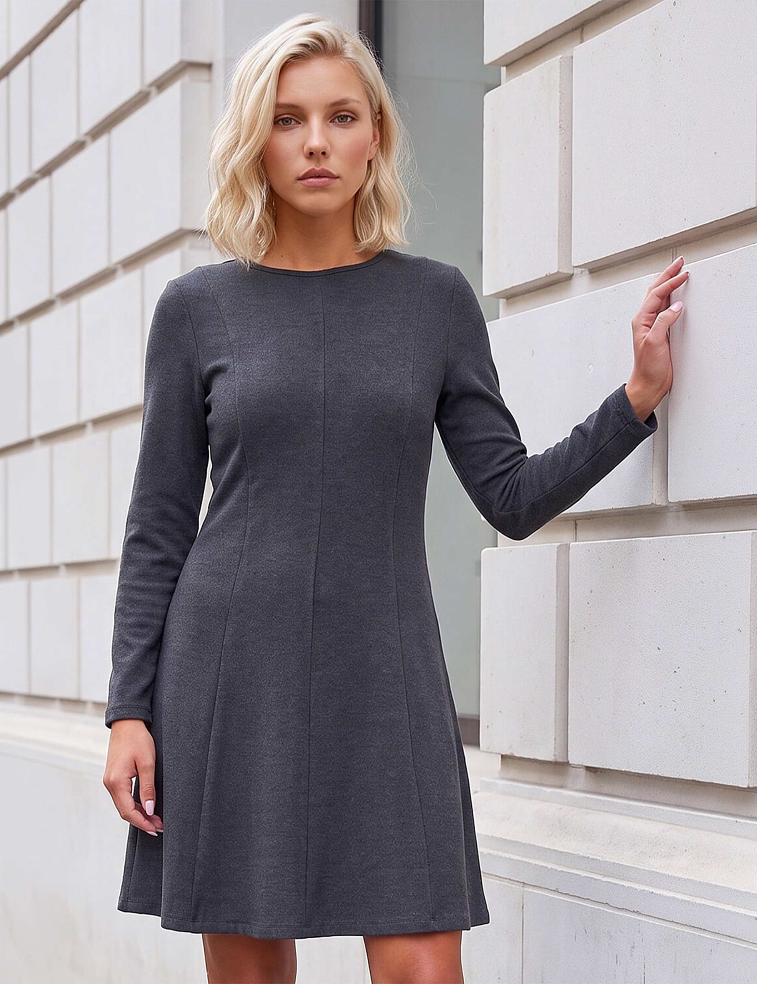 Petite Seam Detail Midi Dress 2 of 4