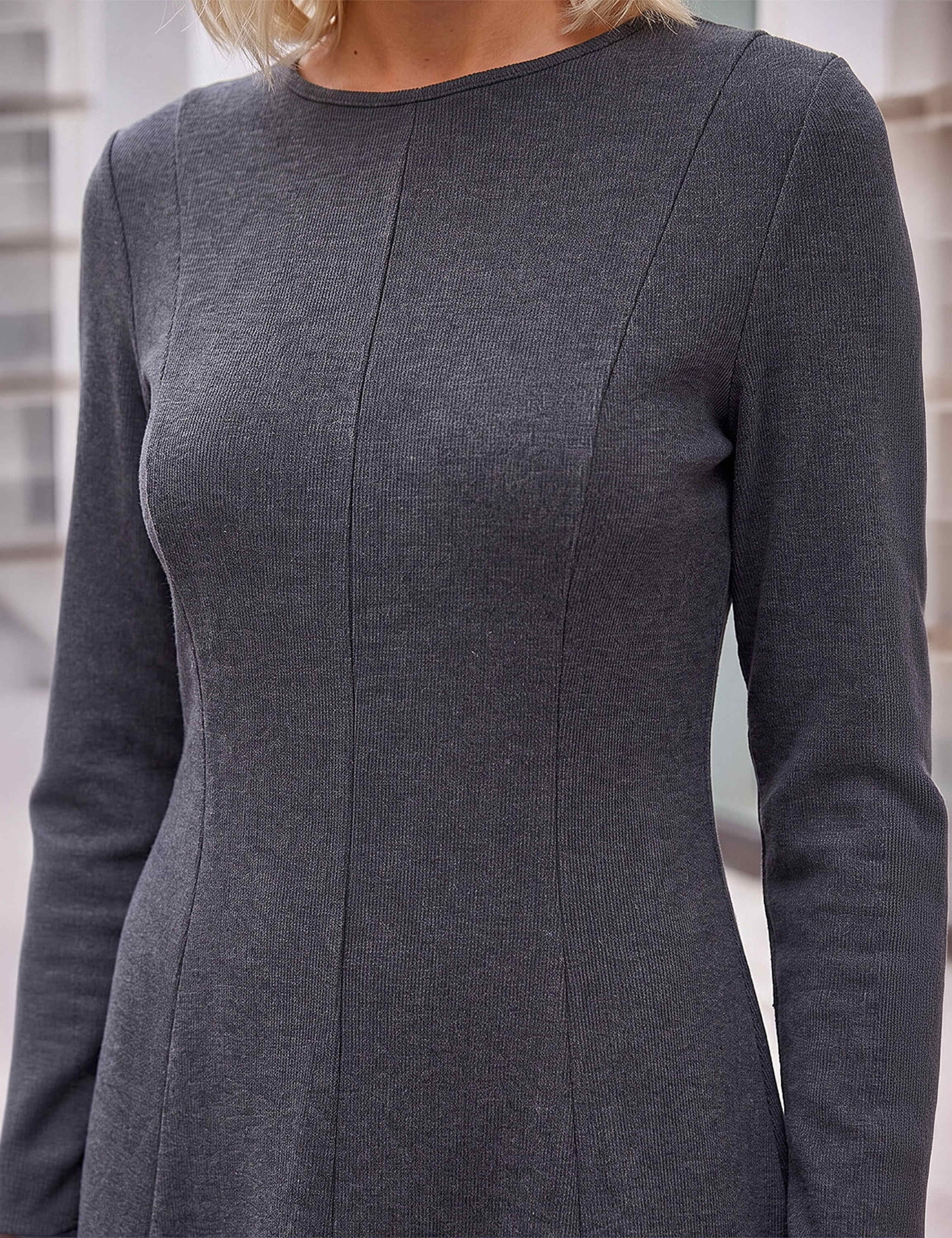 Petite Seam Detail Midi Dress 4 of 4