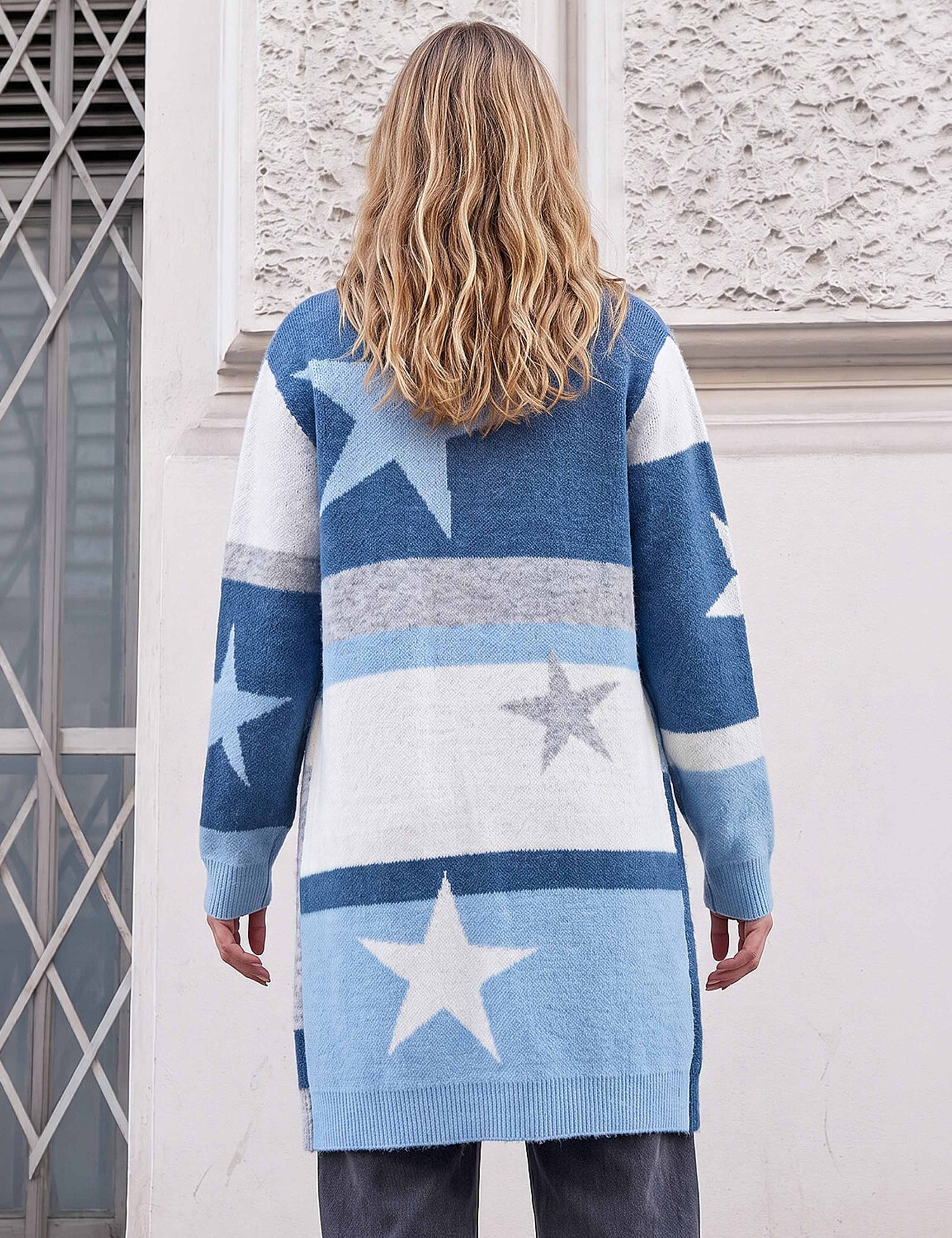 Colour Block Star Cardigan 3 of 4