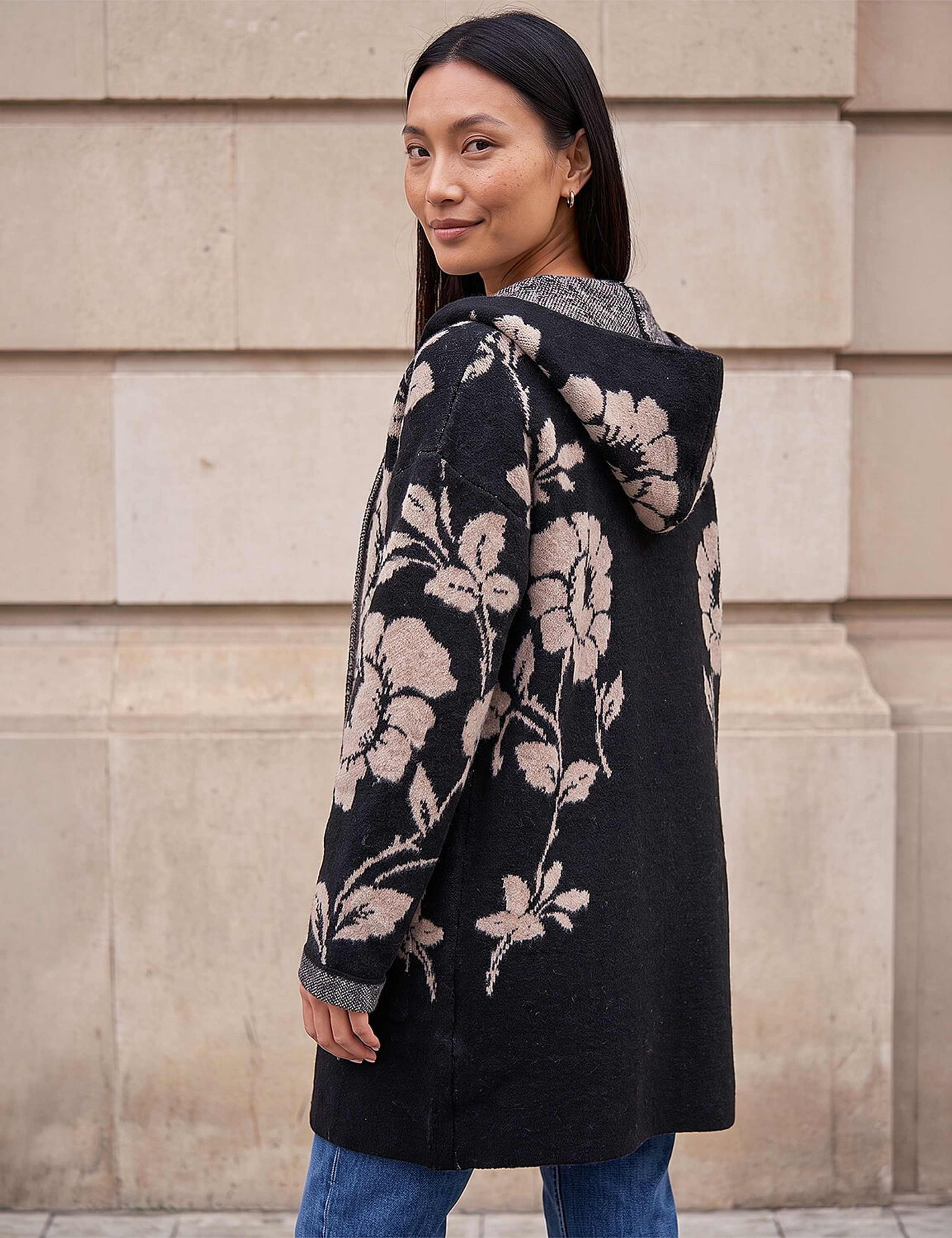 Floral Hooded Cardigan 2 of 4