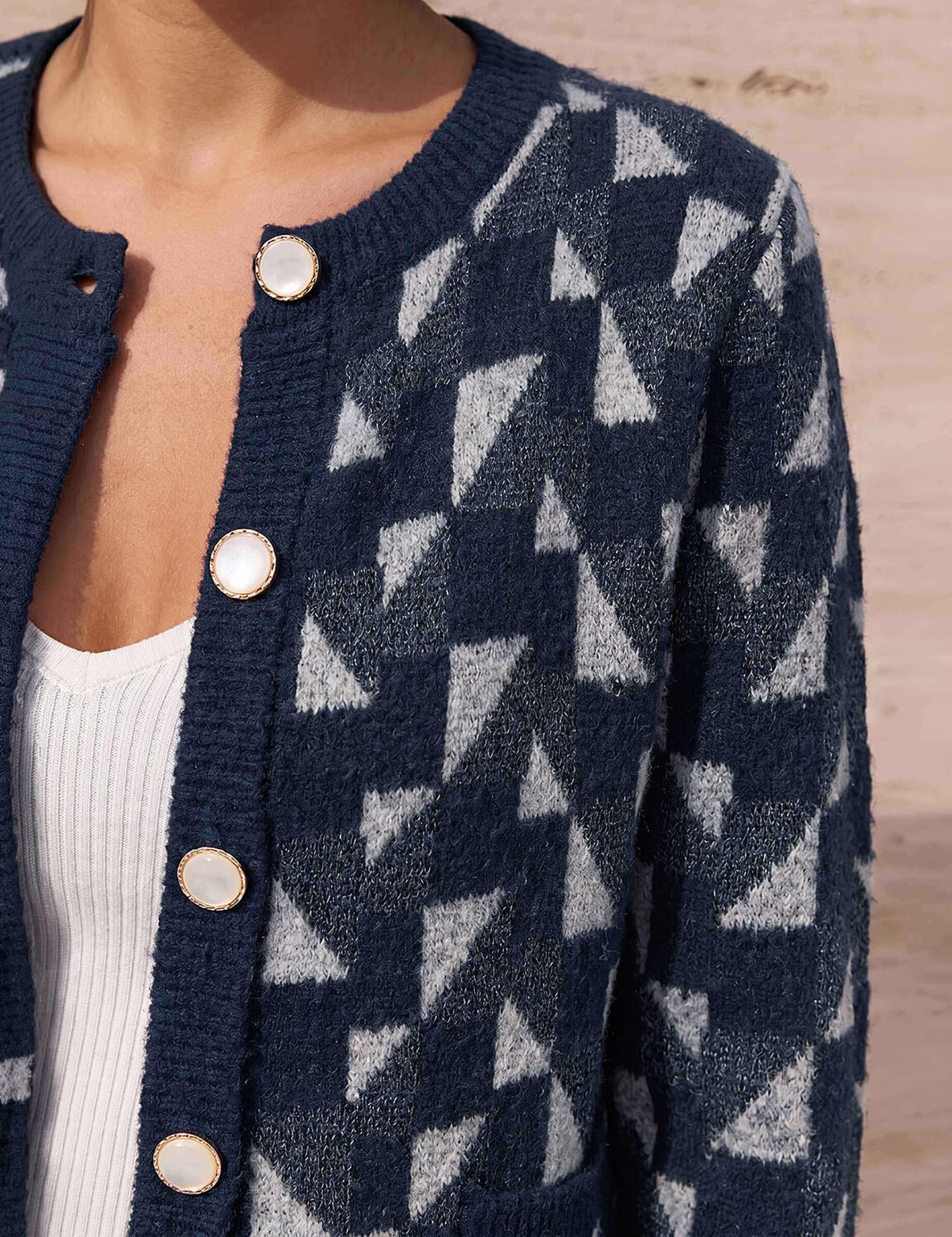 Abstract Pattern Cardigan 4 of 4