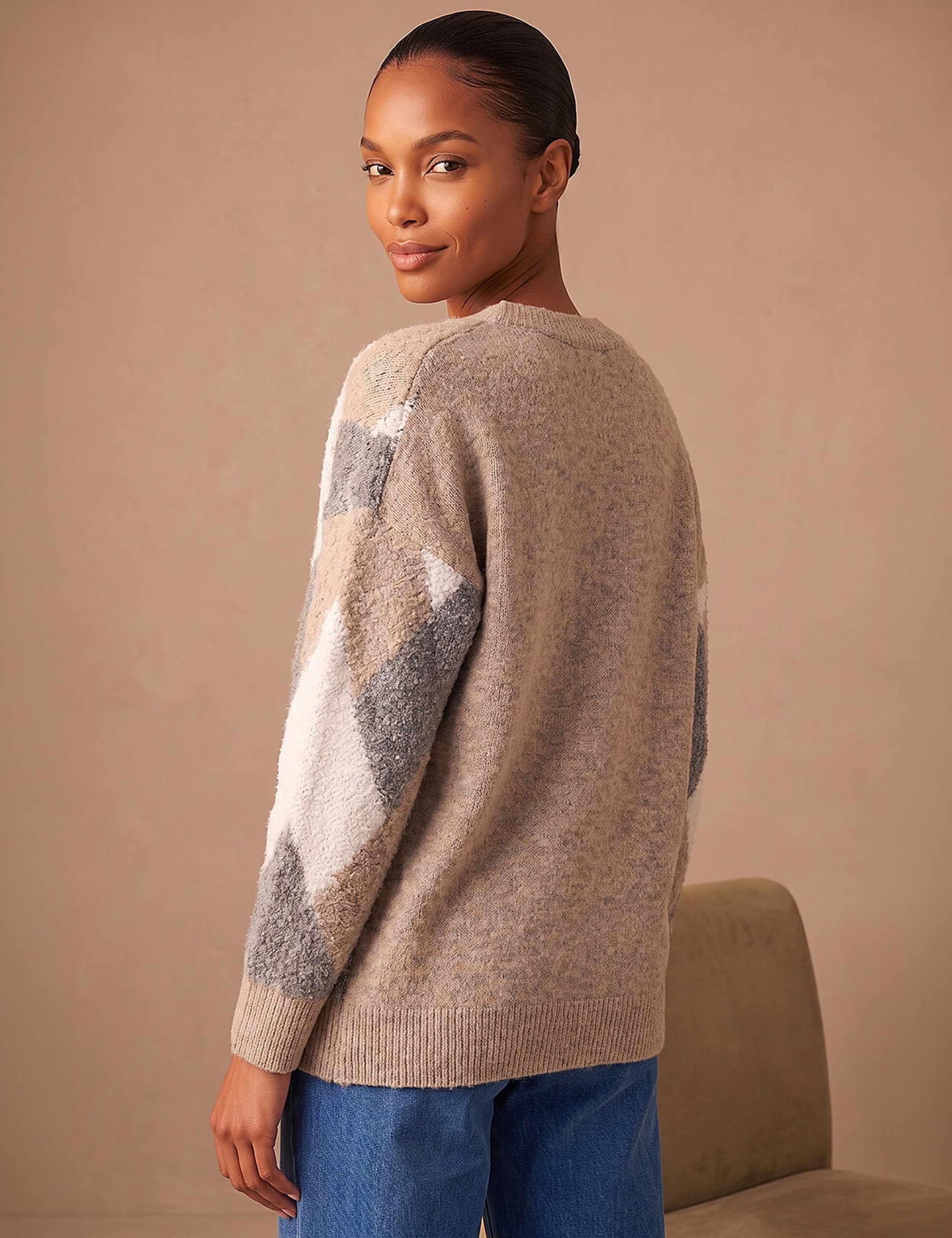 Boucle Chevron Cardigan 4 of 4