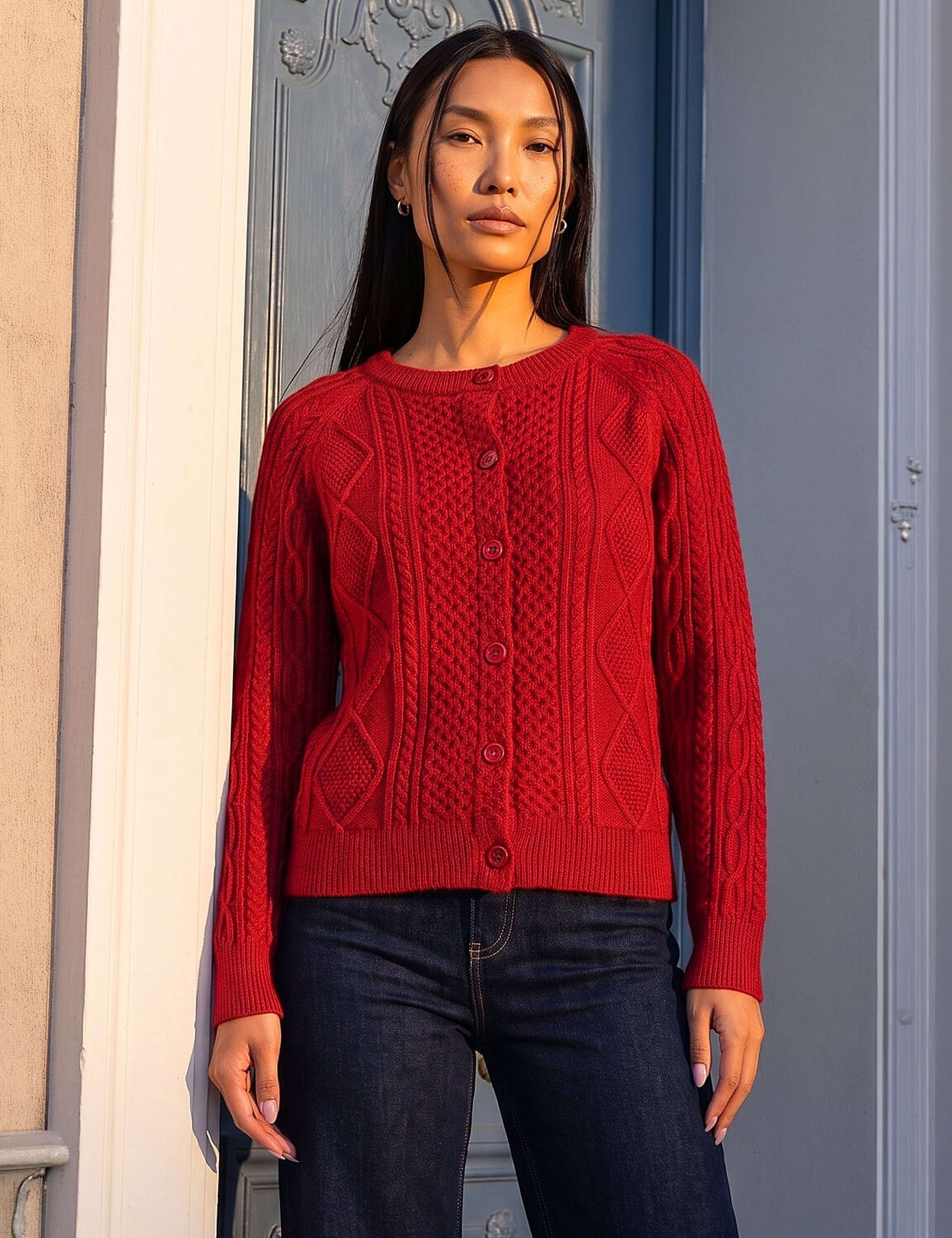 Cable Knit Cardigan 1 of 4