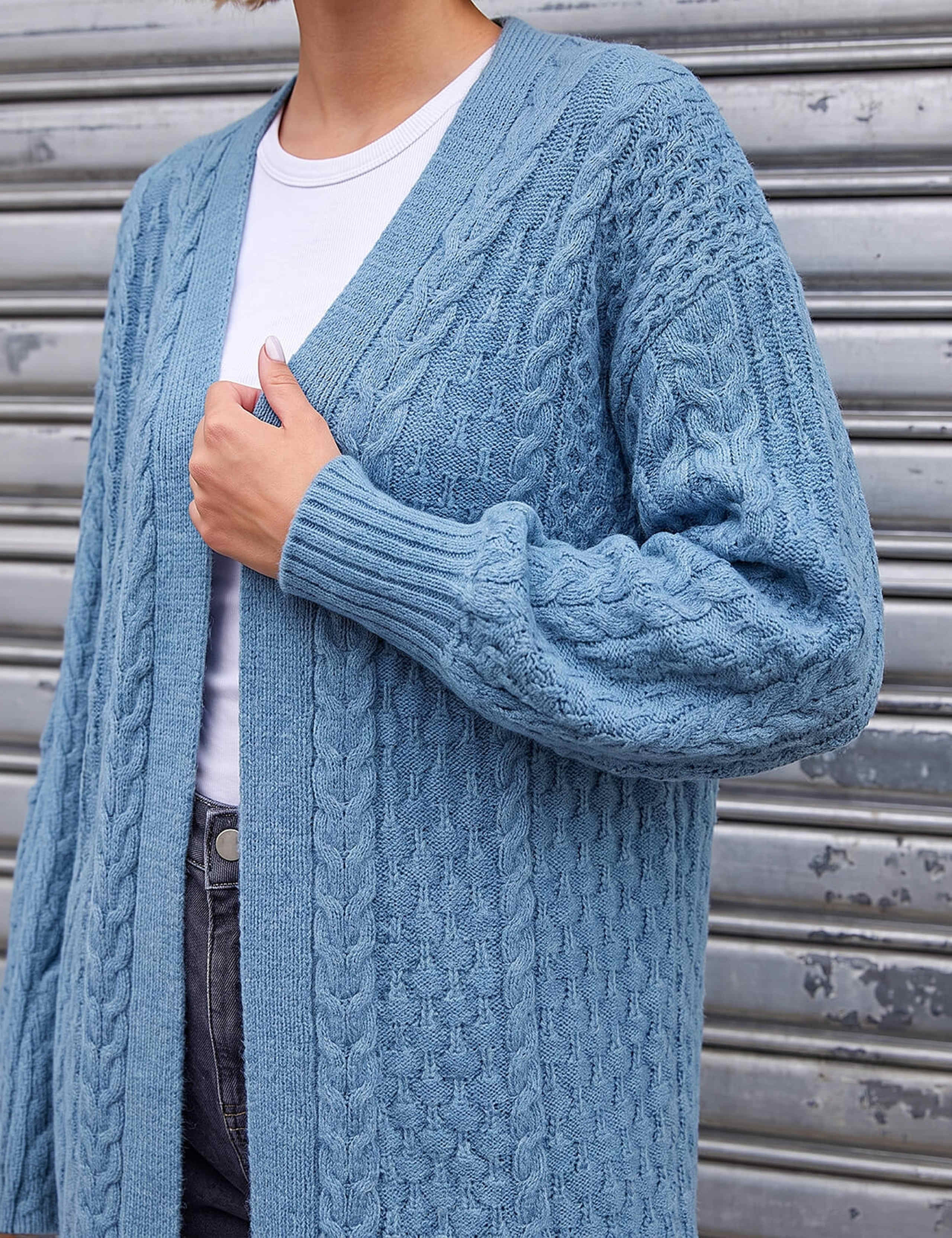 Chunky Cable Knit Cardigan 4 of 4