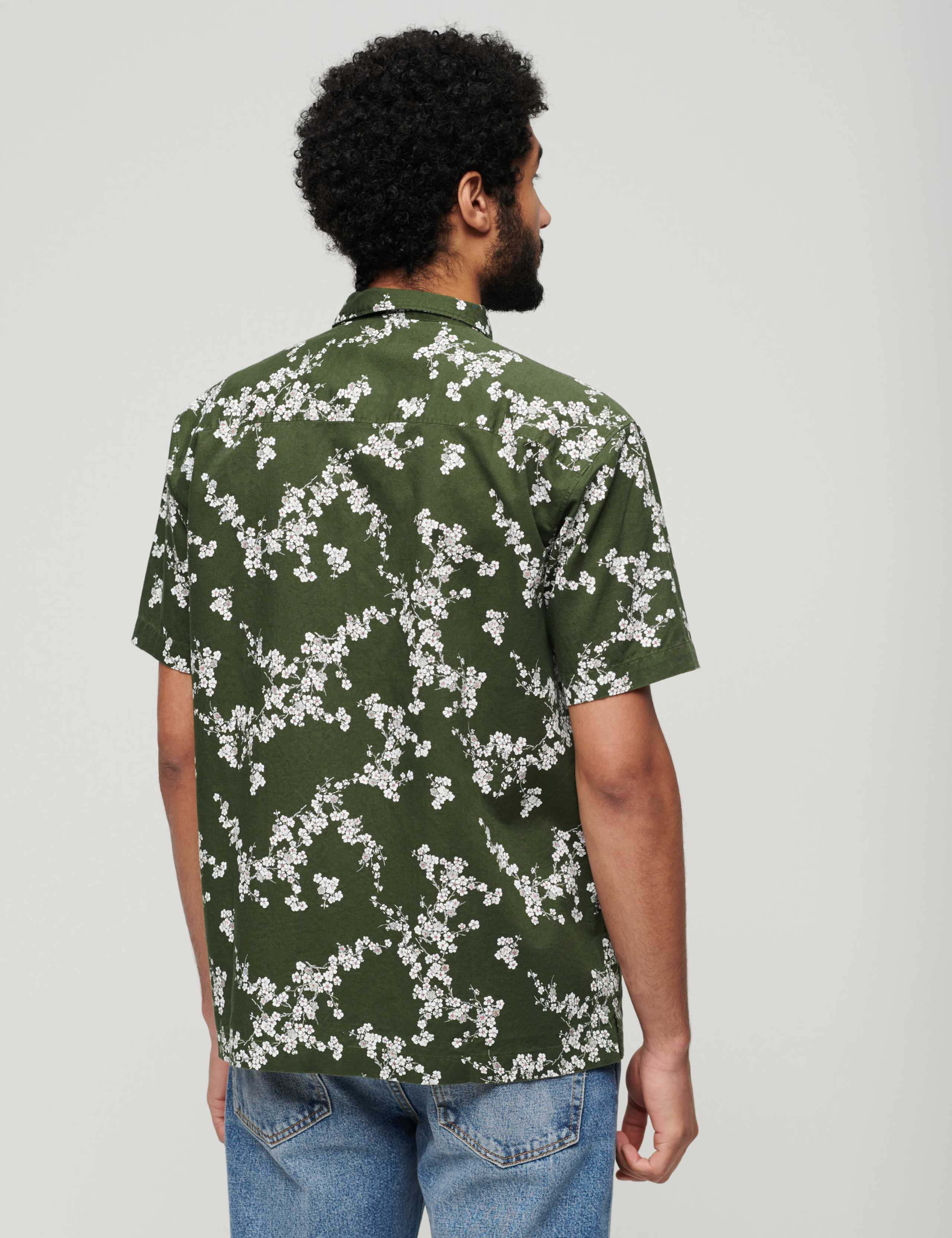 Linen Blend Printed Shirt 4 of 6