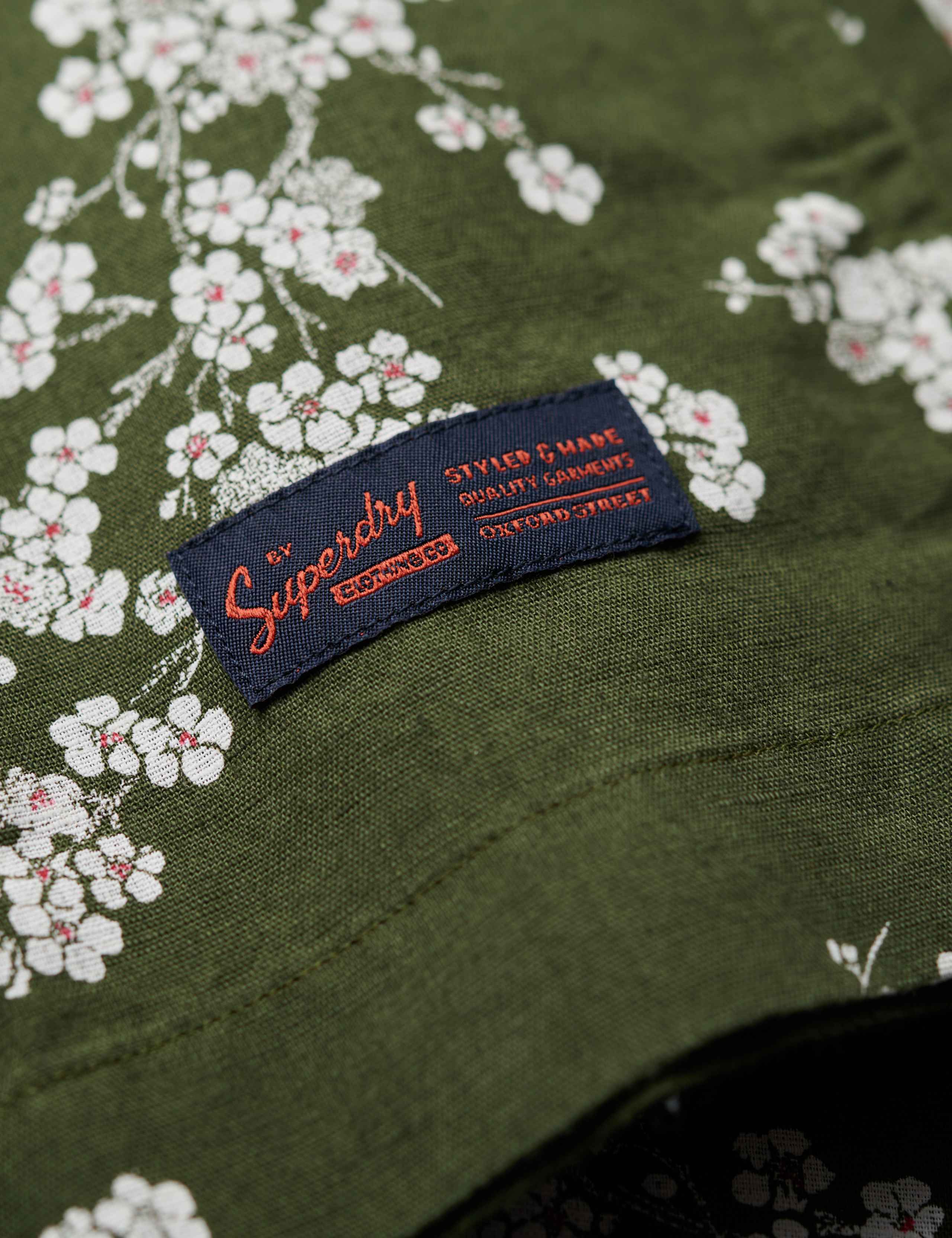 Linen Blend Printed Shirt 6 of 6