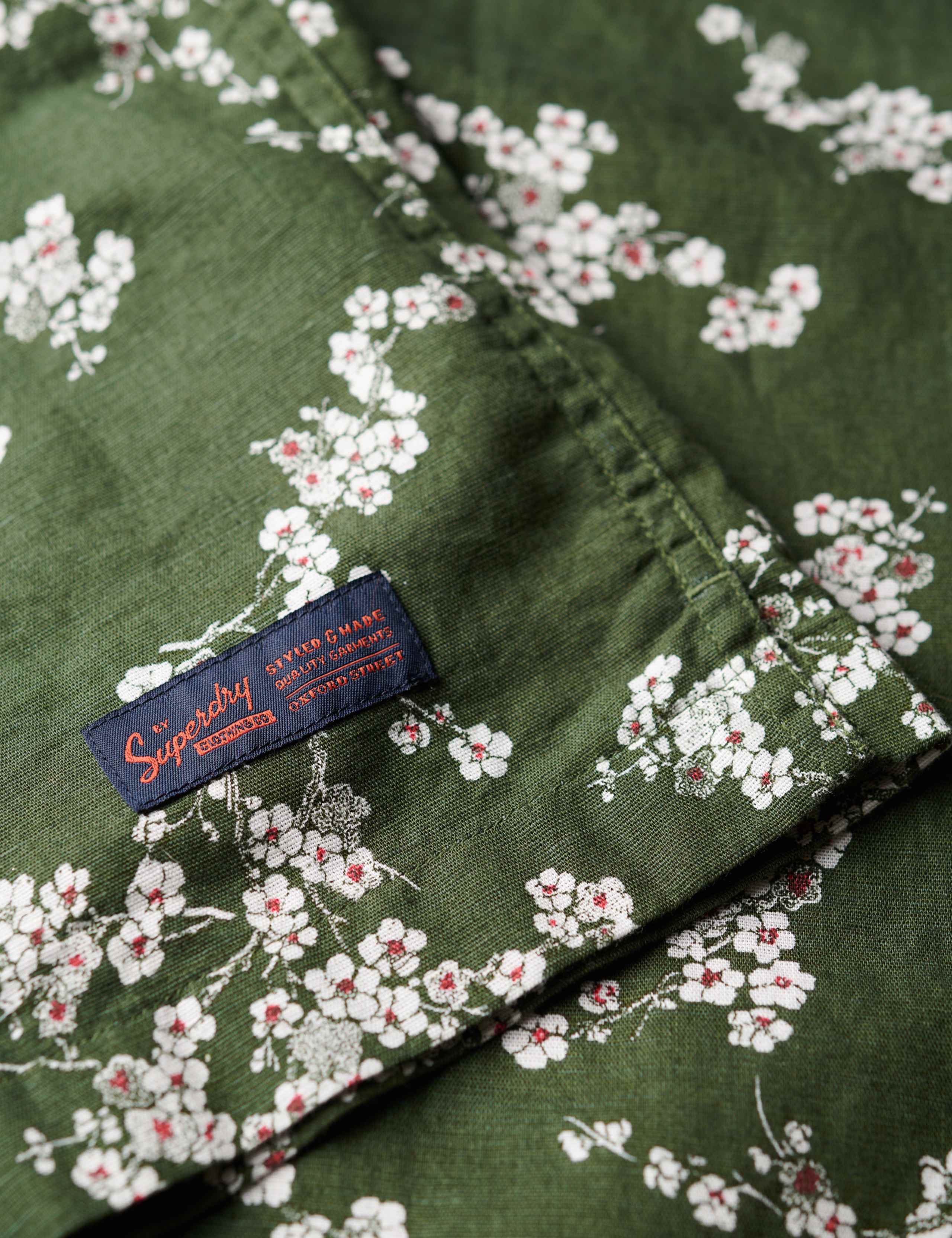 Linen Blend Printed Shirt 7 of 8
