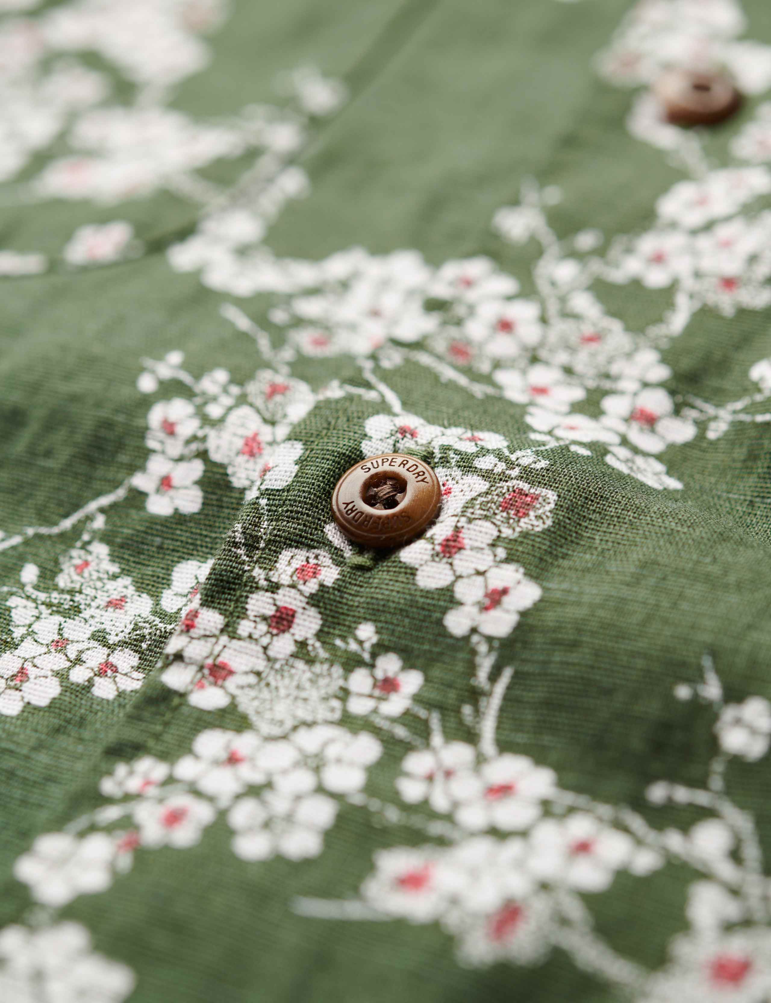 Linen Blend Printed Shirt 8 of 8