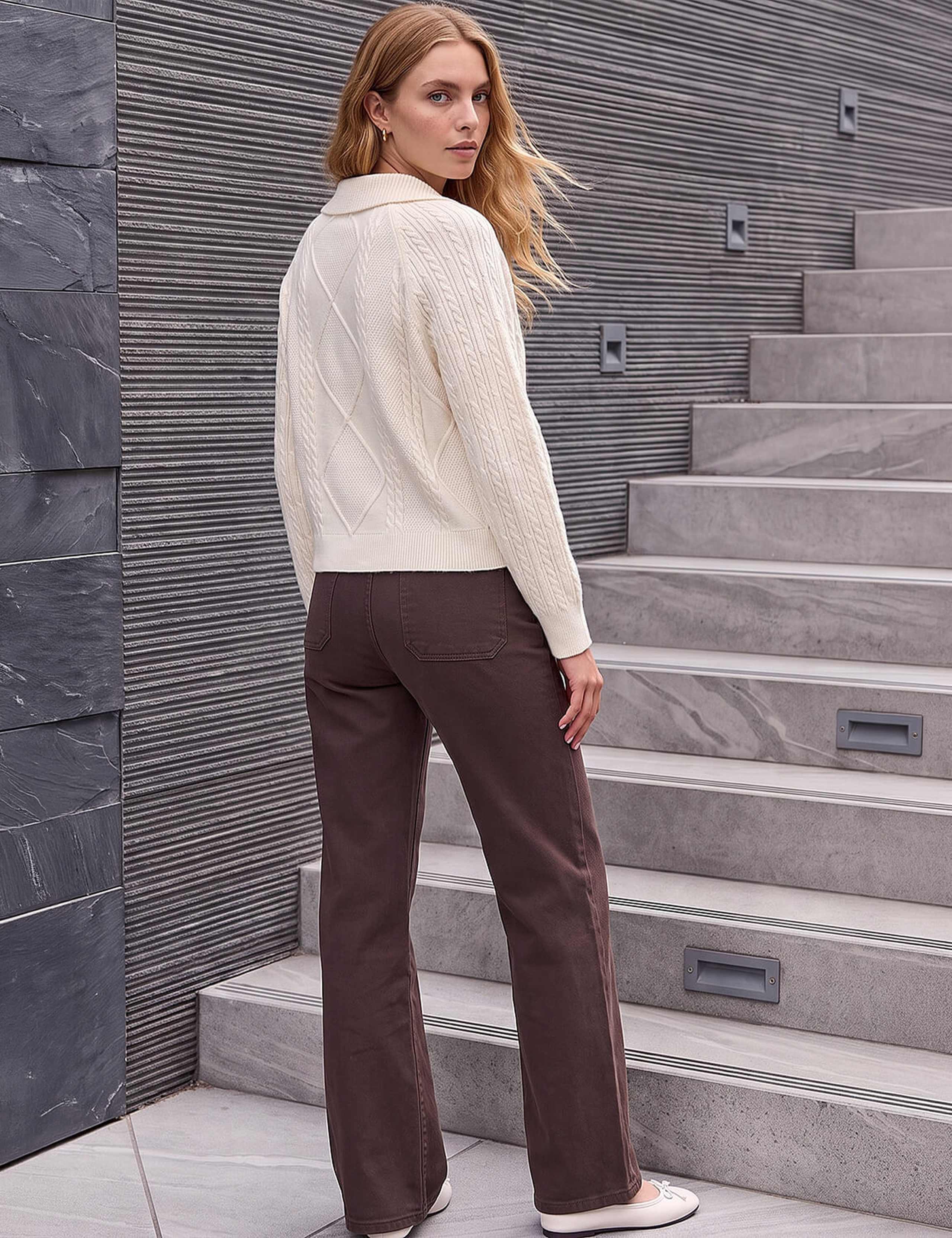 Chunky Cable Knit Cardigan 4 of 4