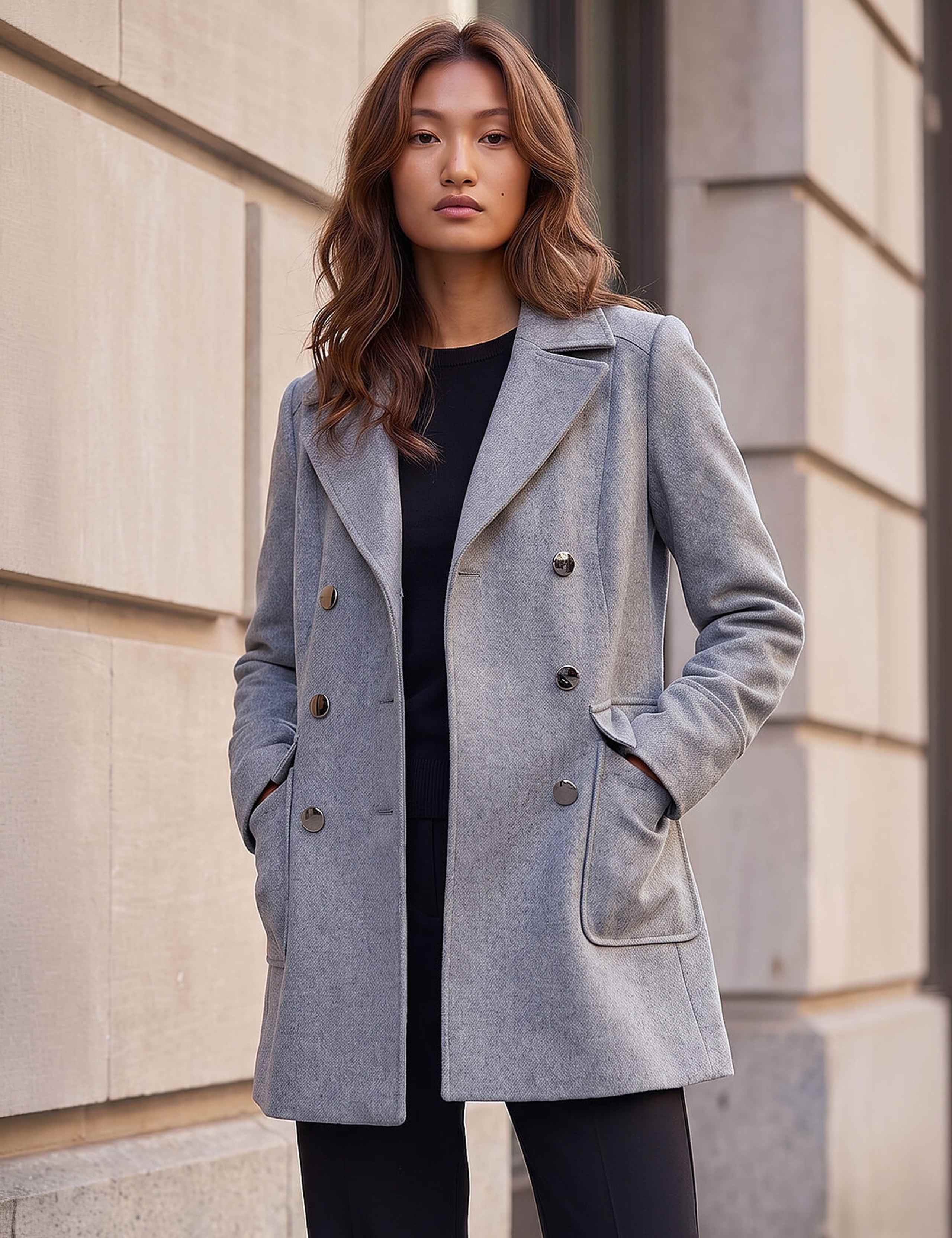 Double Breasted Longline Coat 2 of 4