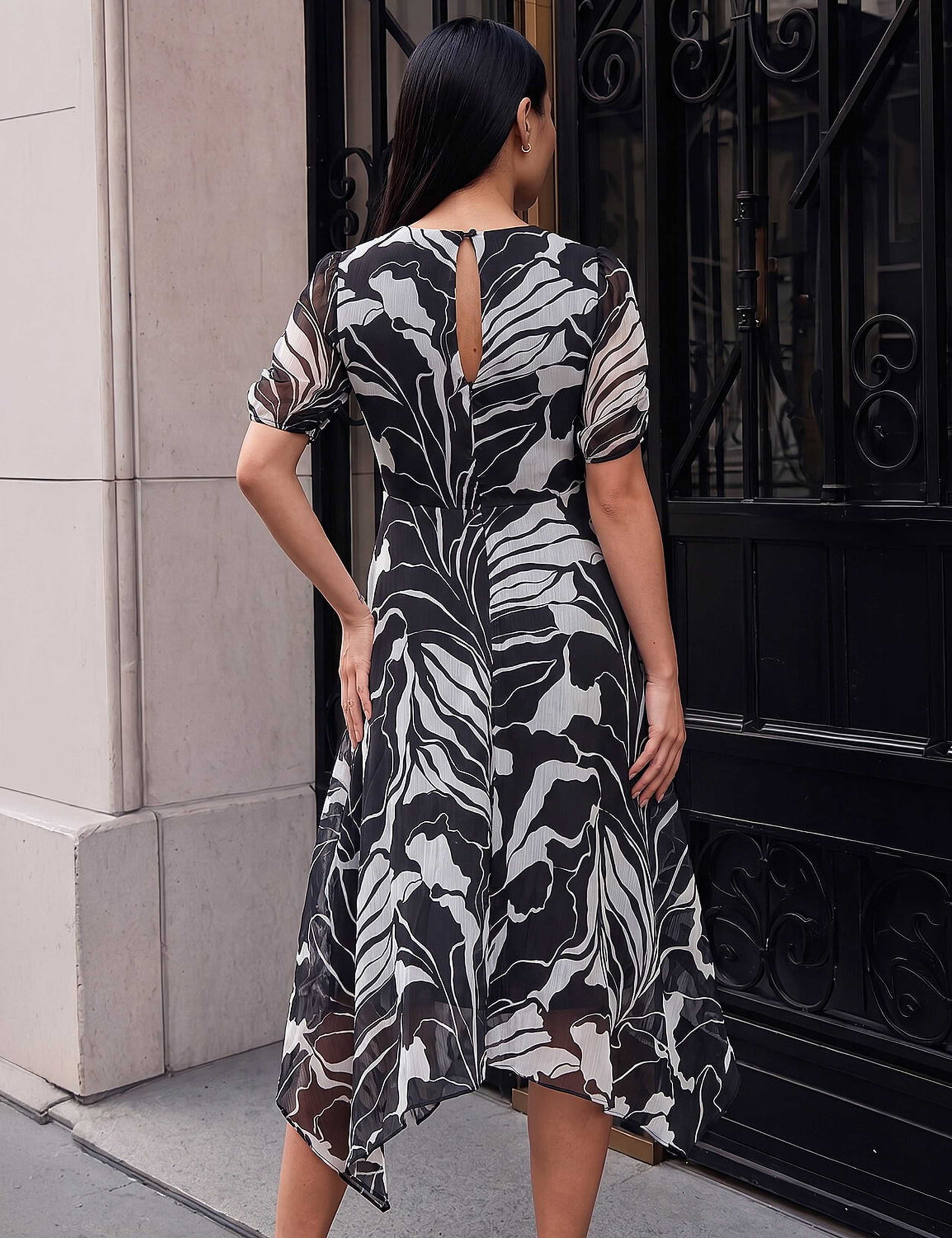 Hanky Hem Knee Length Dress 2 of 4