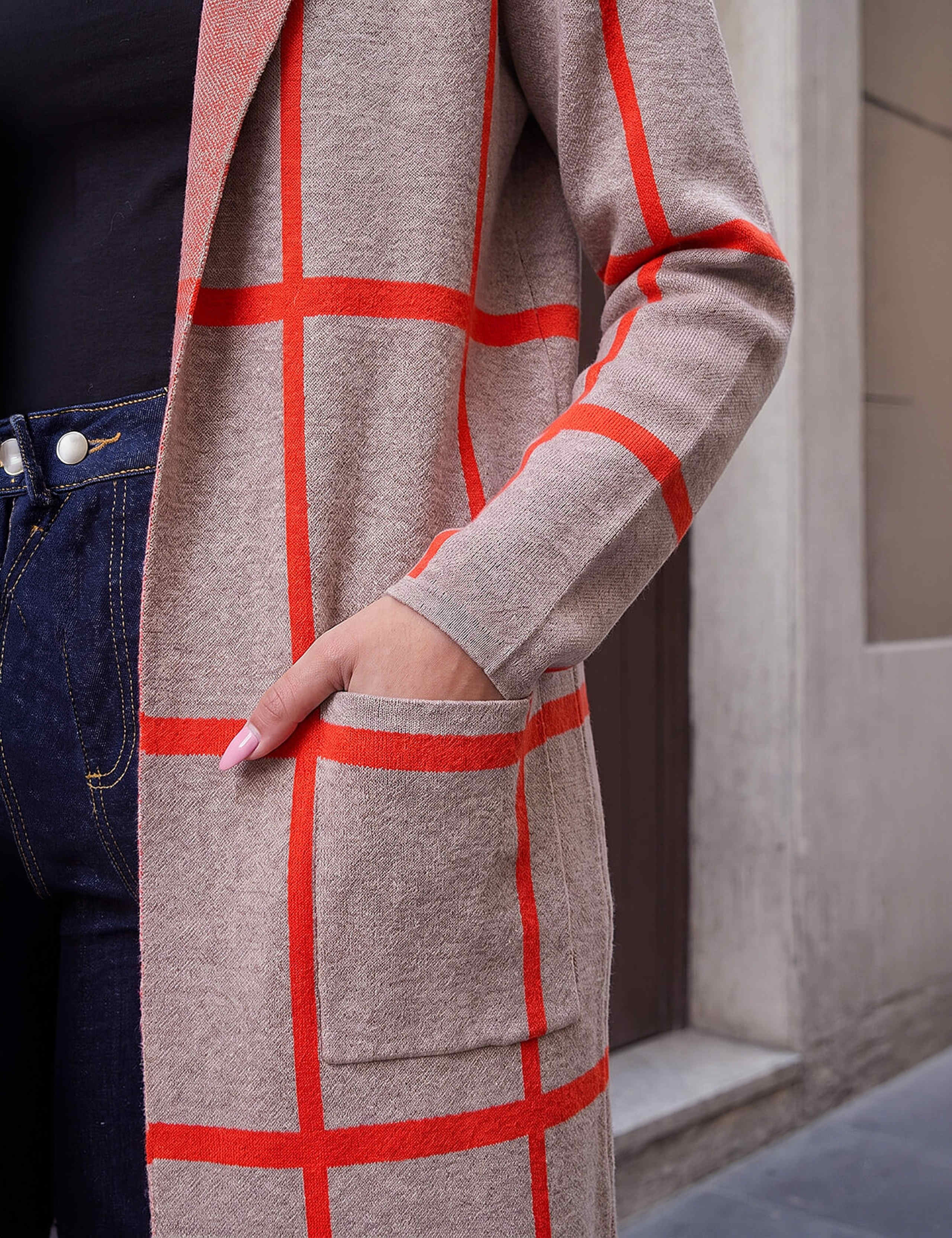 Contrast Longline Cardigan 4 of 4