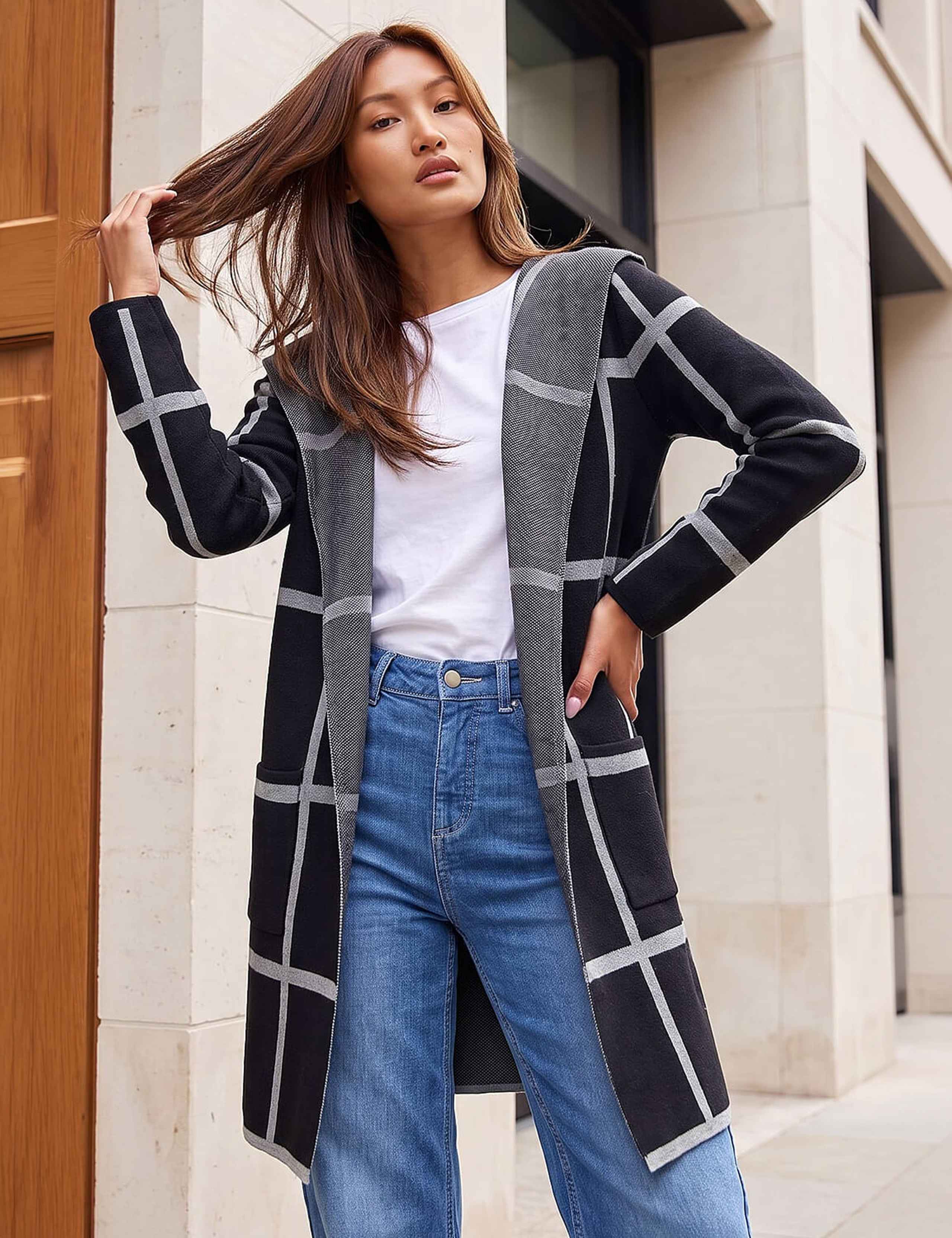 Contrast Longline Cardigan 1 of 4