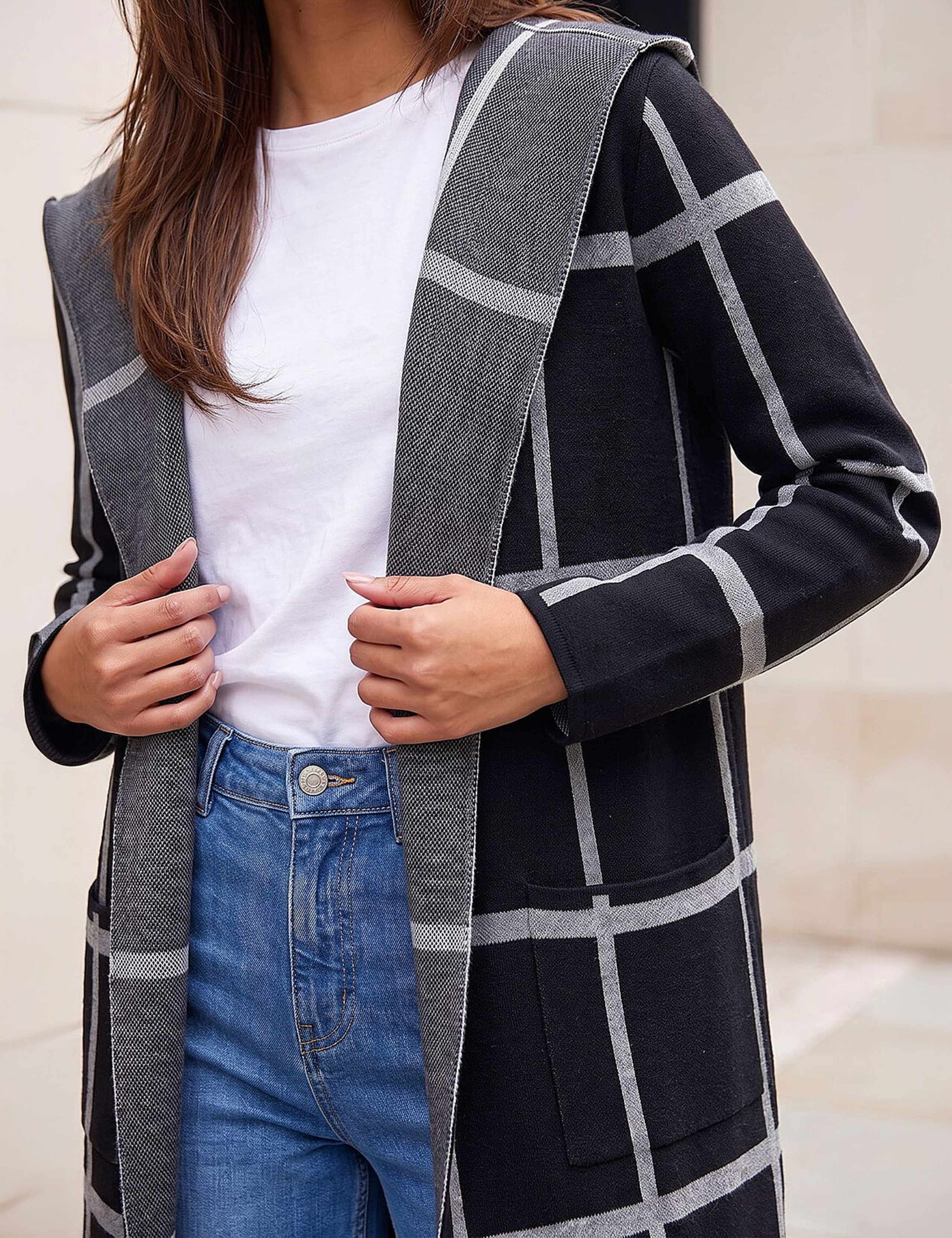 Contrast Longline Cardigan 4 of 4