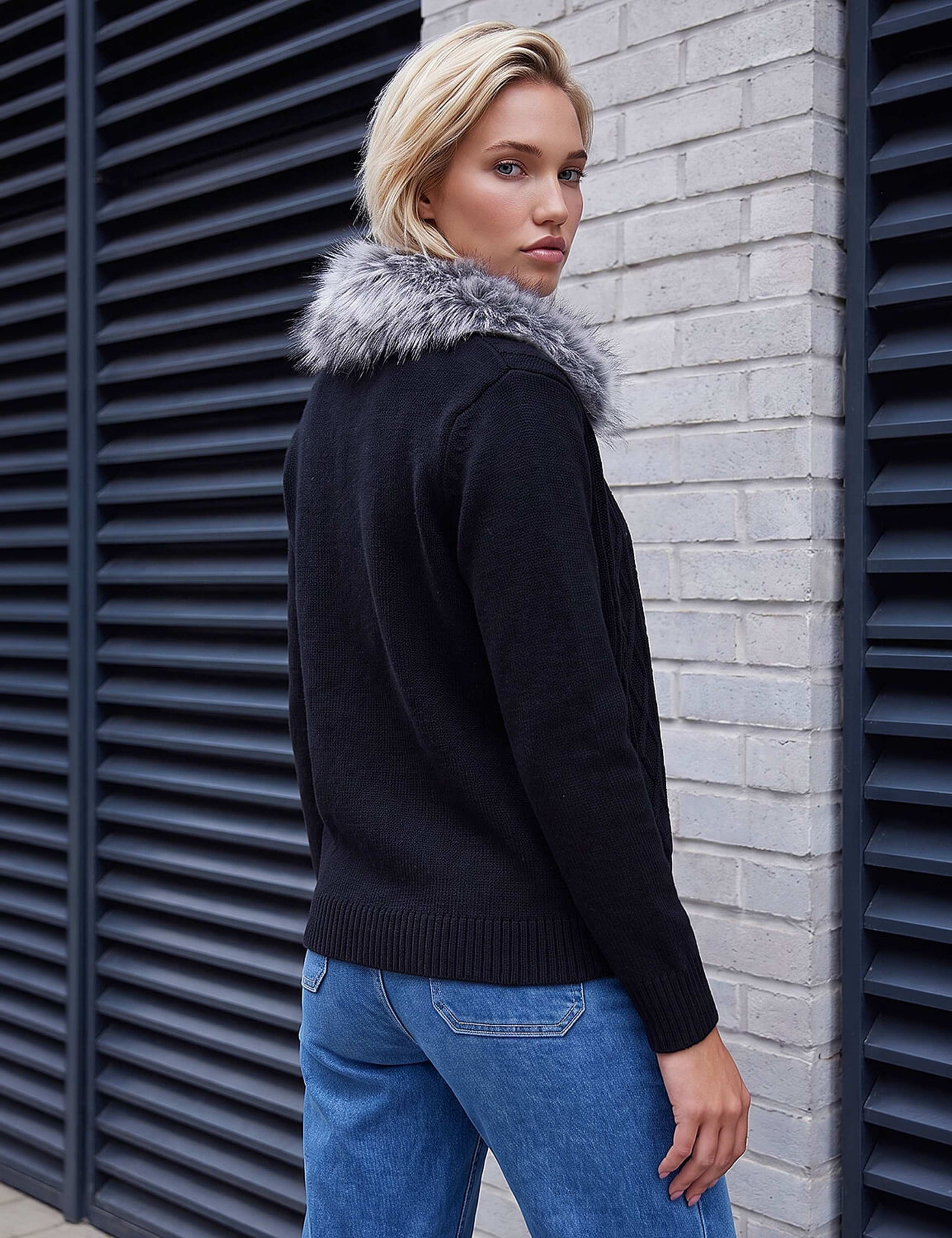 Faux Fur Cardigan 3 of 4