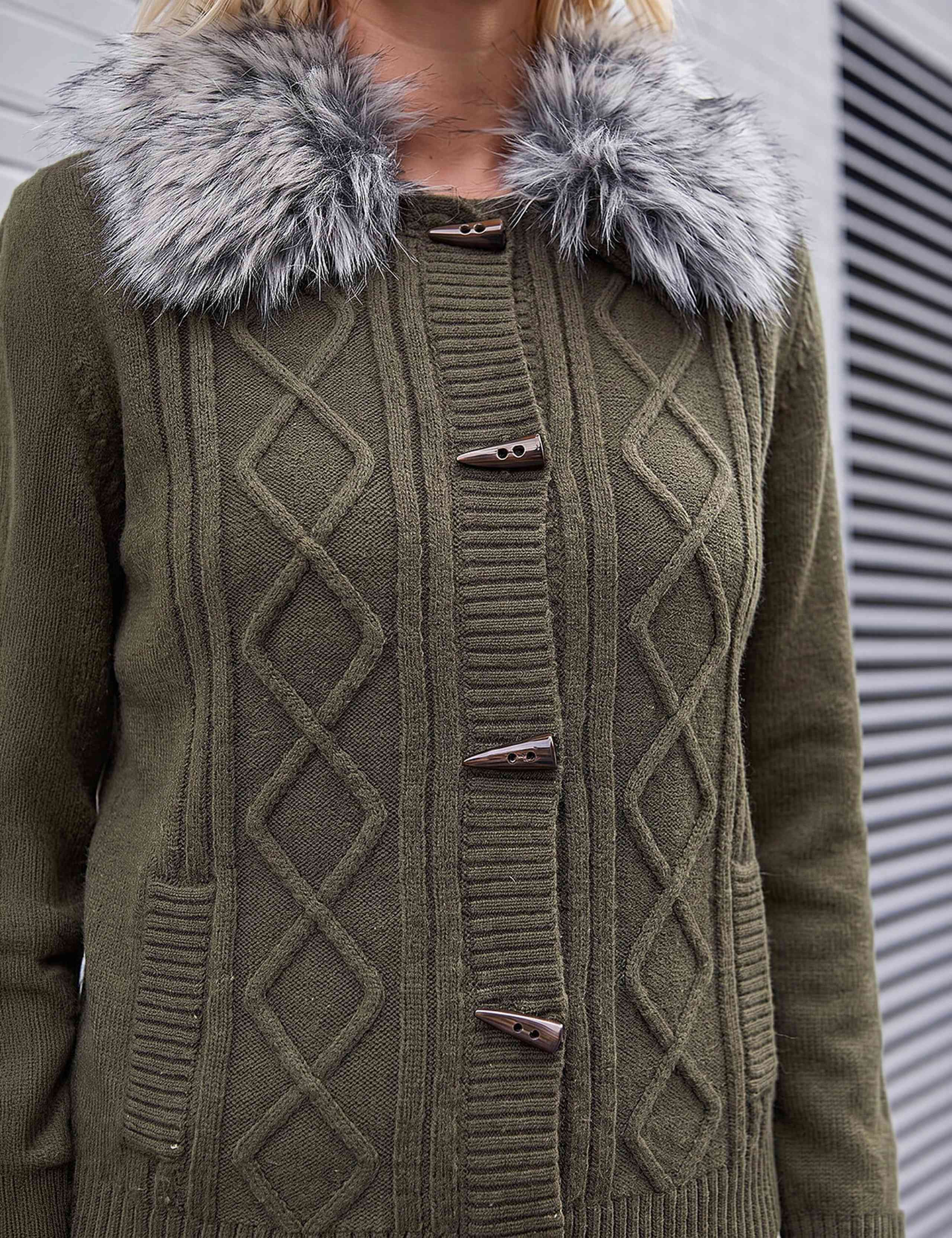 Faux Fur Cardigan 4 of 4