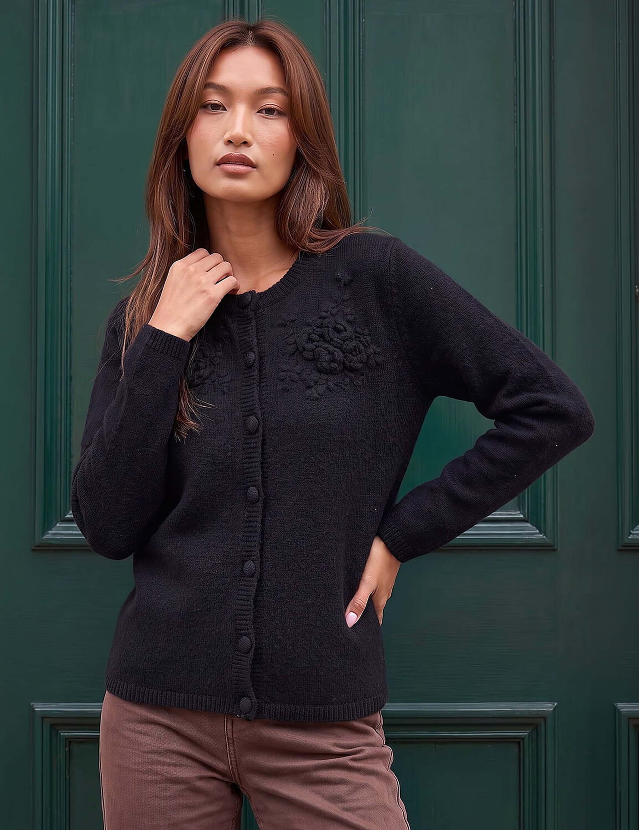 Floral Corsage Cardigan 1 of 4