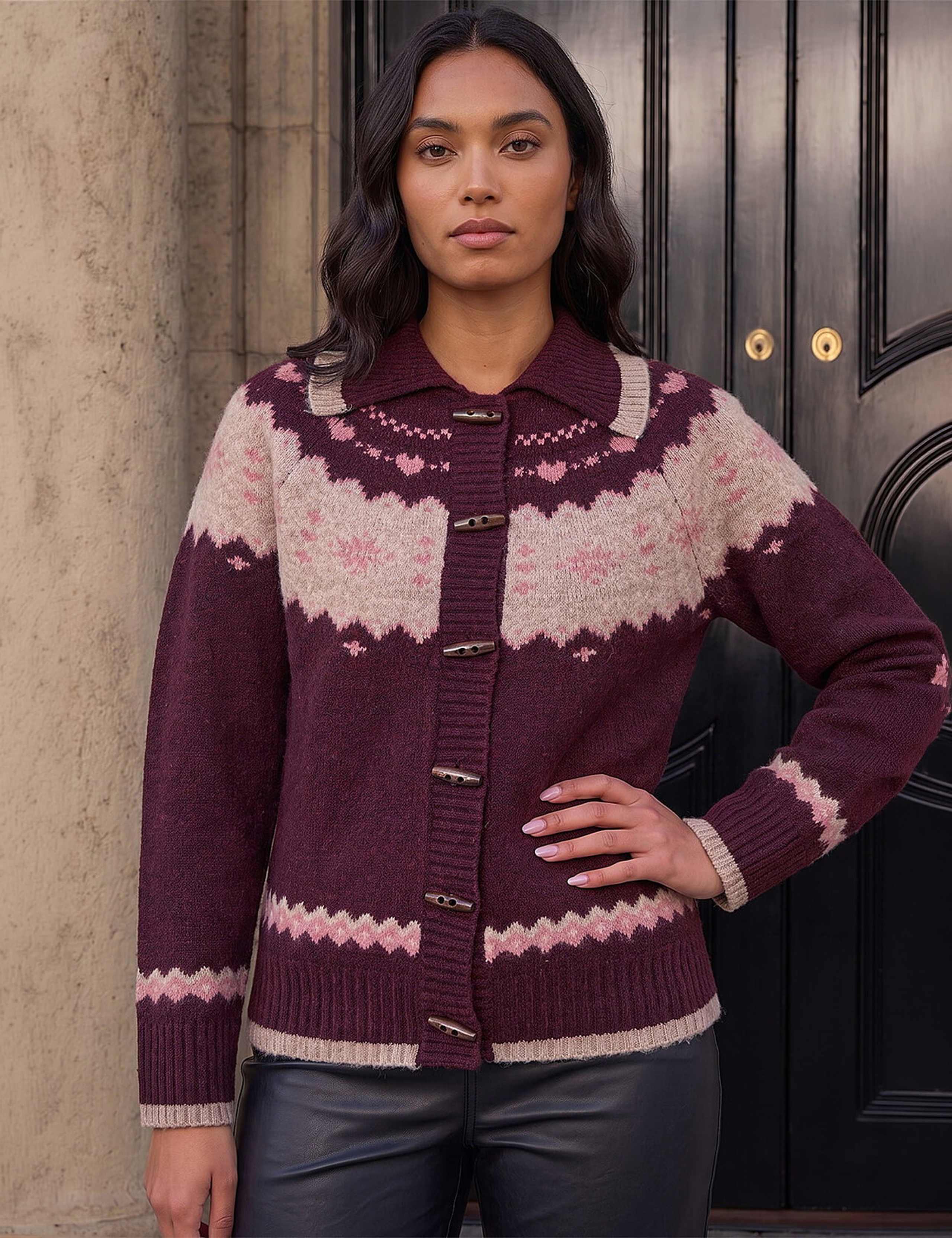 Heart Jacquard Cardigan 2 of 4