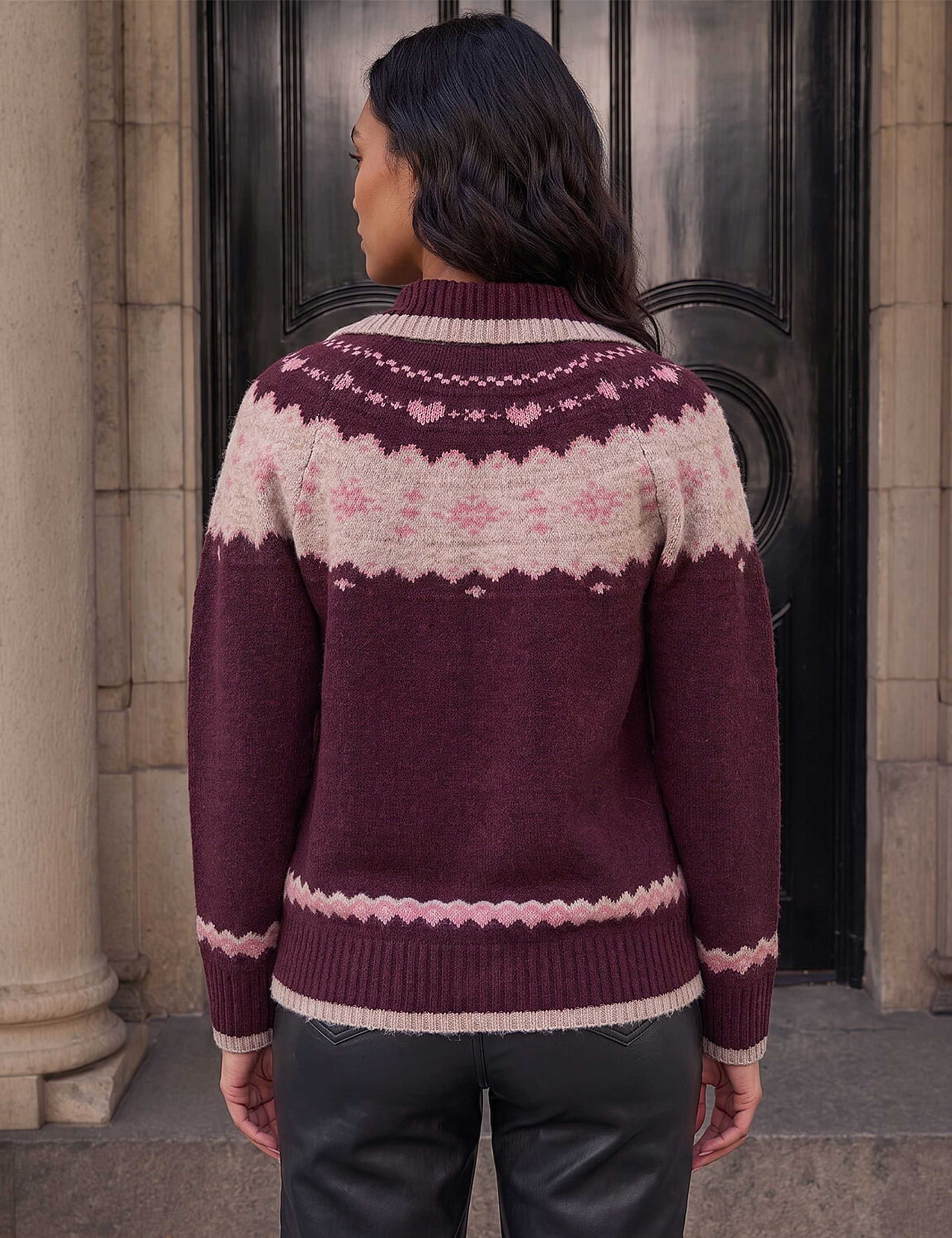 Heart Jacquard Cardigan 4 of 4