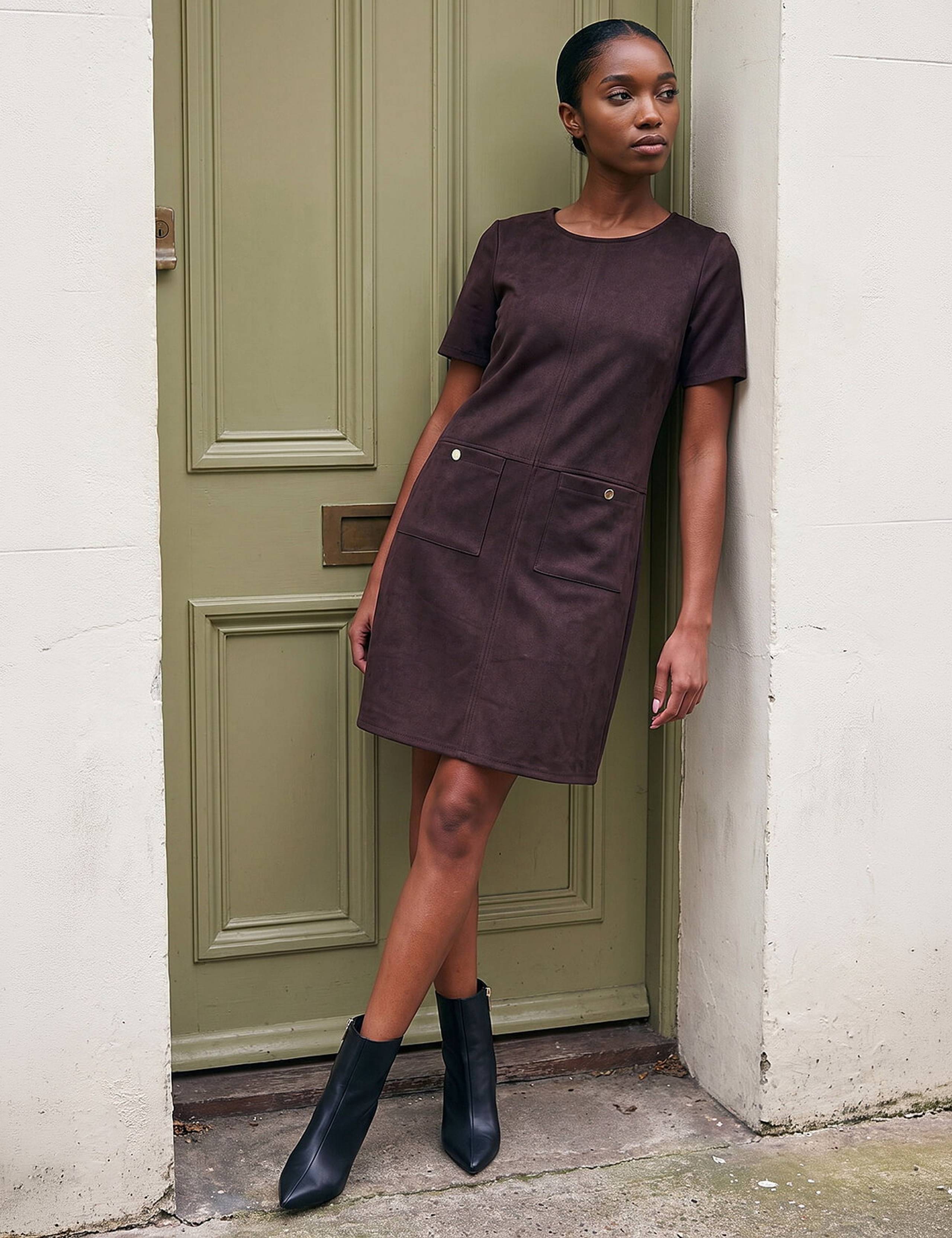 Petite Knee Length Shift Dress 1 of 4