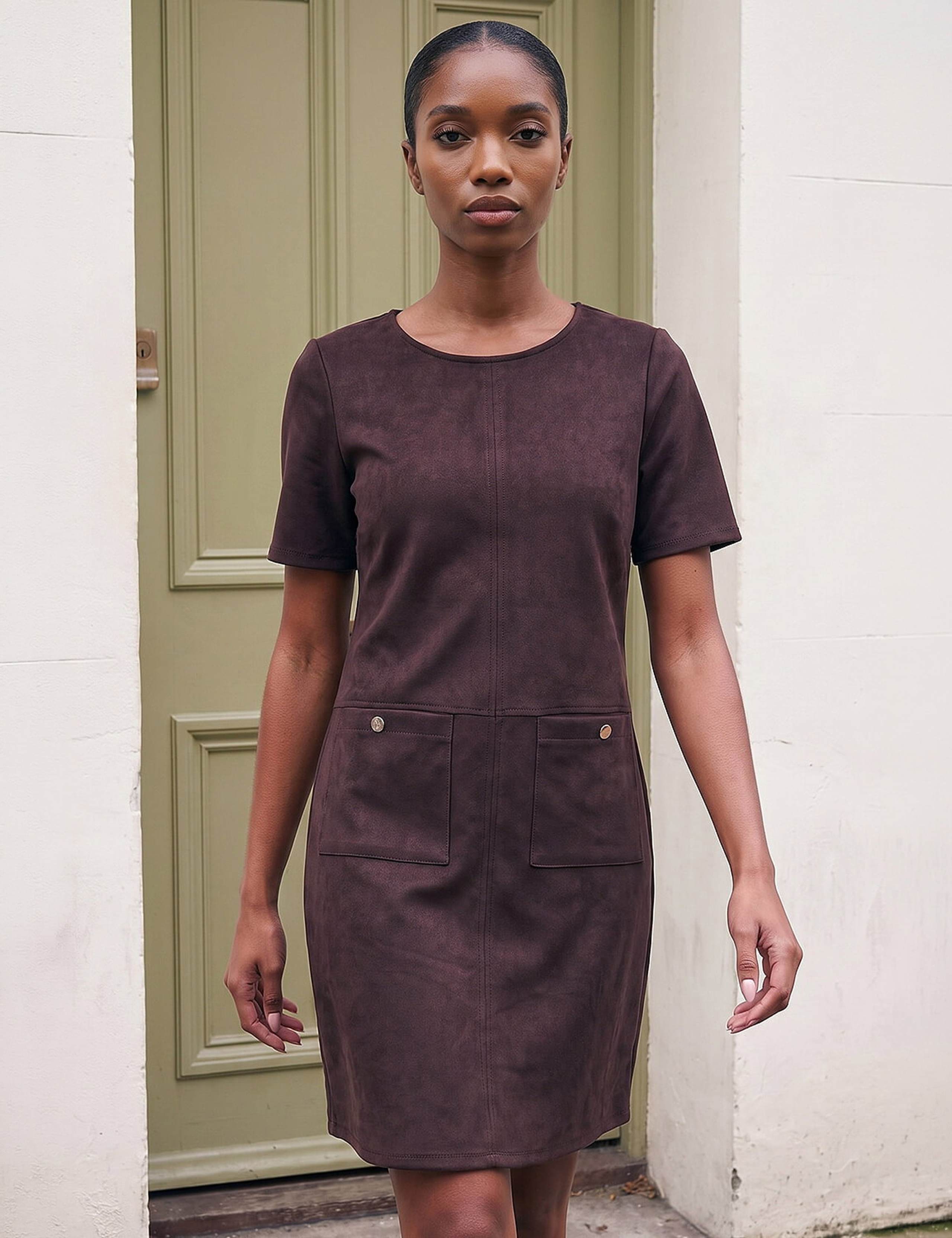 Petite Knee Length Shift Dress 2 of 4